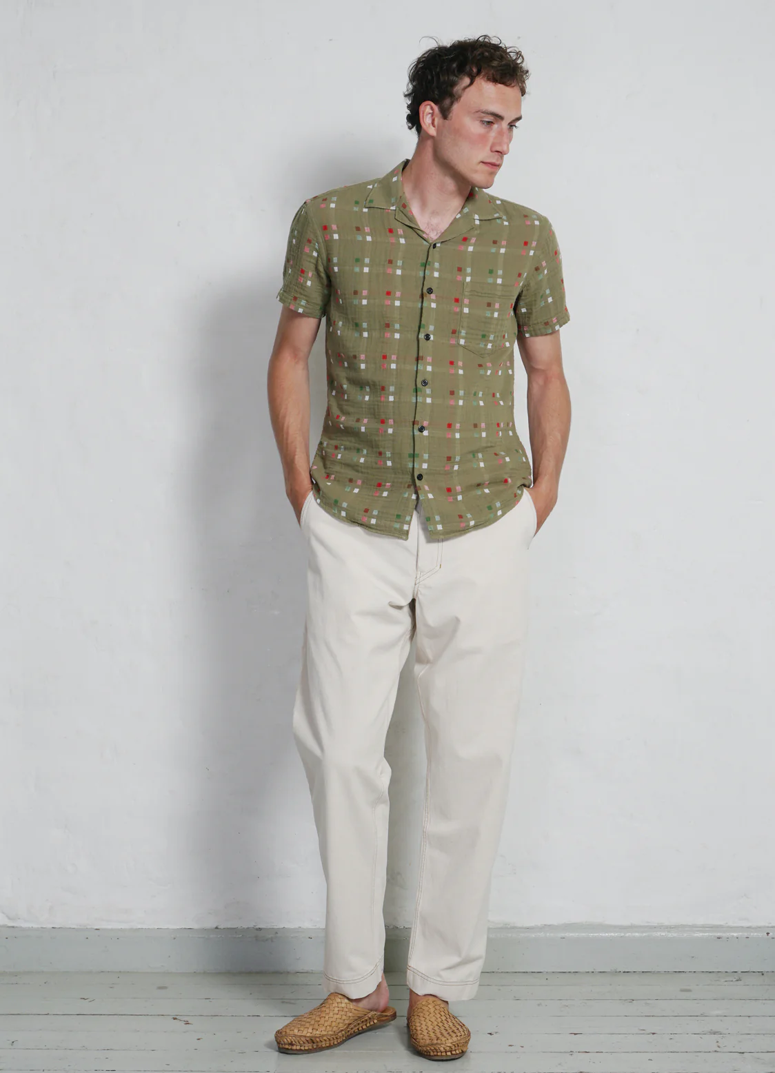 JONNY | Short Sleeve Shirt | Nevada Green - Image 3