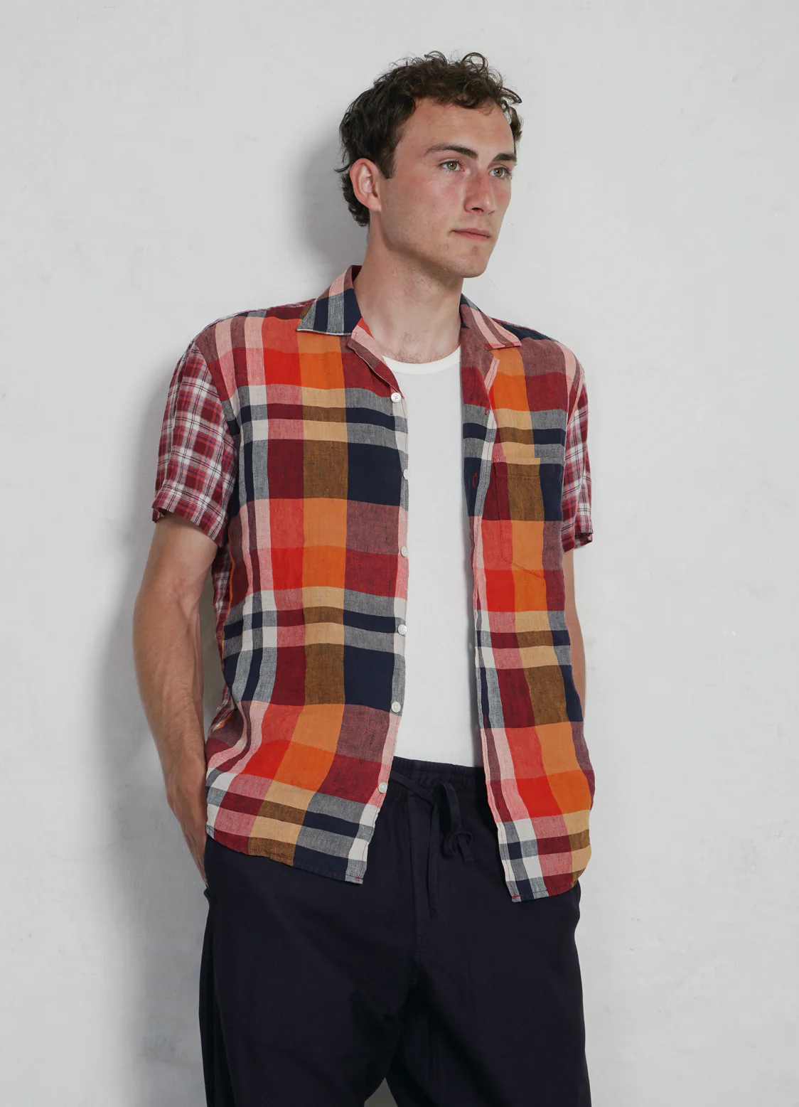 JONNY | Short Sleeve Shirt | Red Checks - Image 3