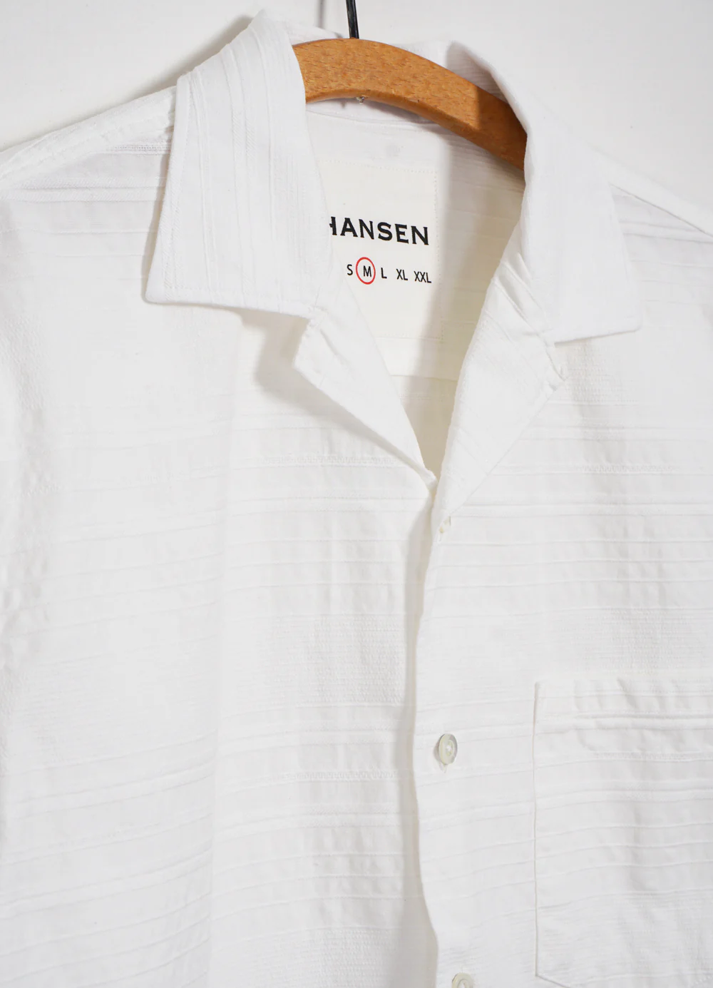 JONNY | Short Sleeve Shirt | Striped Dobby - Image 3