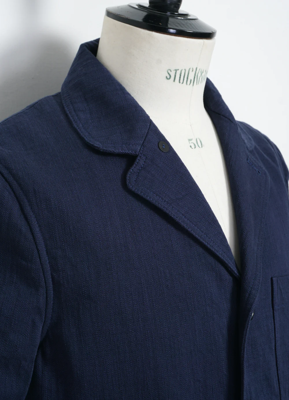 JOSEF | Refined Workwear Jacket | Navy Slub - Image 6