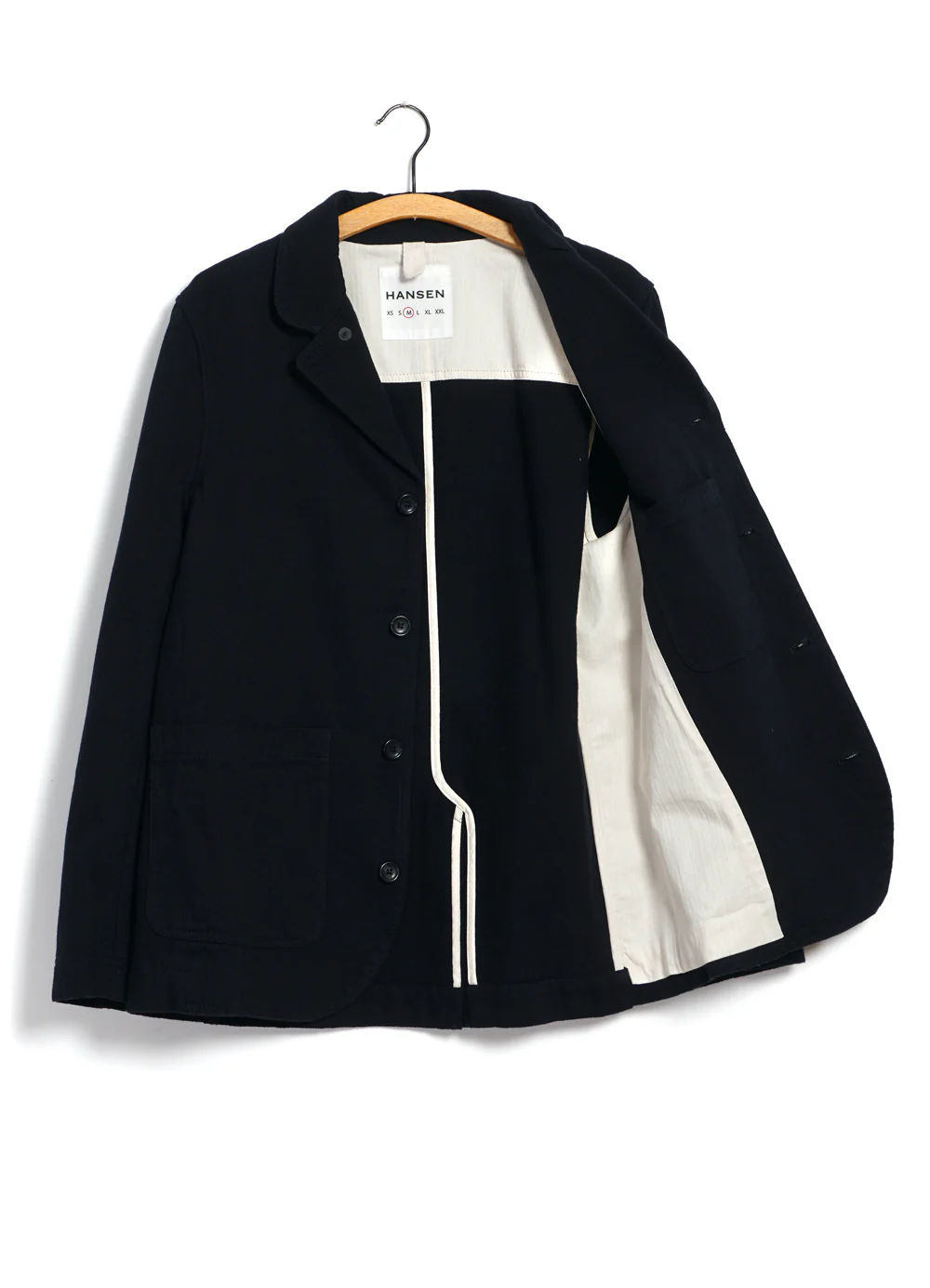 JOSEF | Refined Workwear Jacket | Black Slub - Image 3