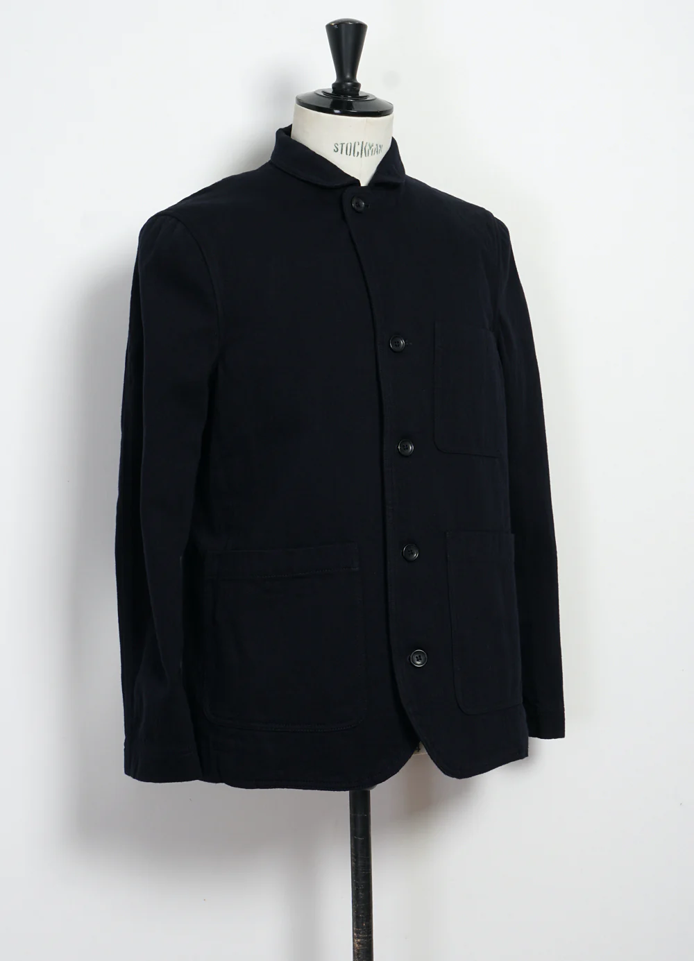 JOSEF | Refined Workwear Jacket | Black Slub - Image 4