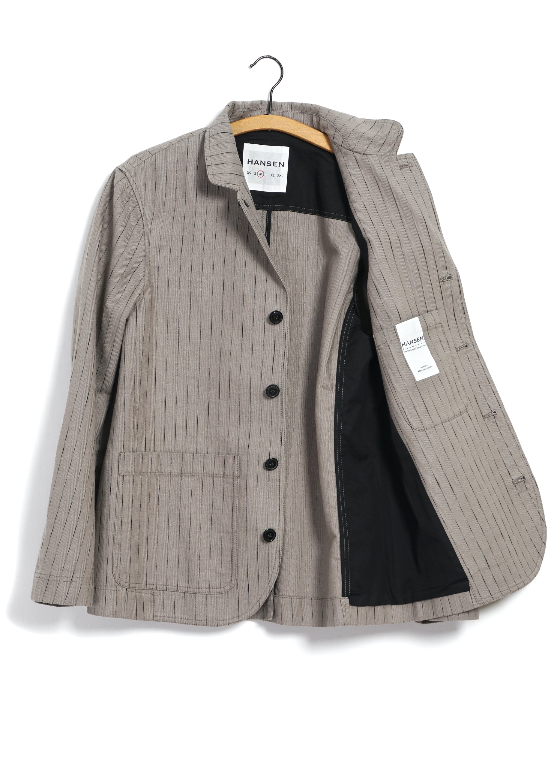 JOSUF 31-57-5 | Workwear Blazer | Beige Herringbone Pin - Image 5