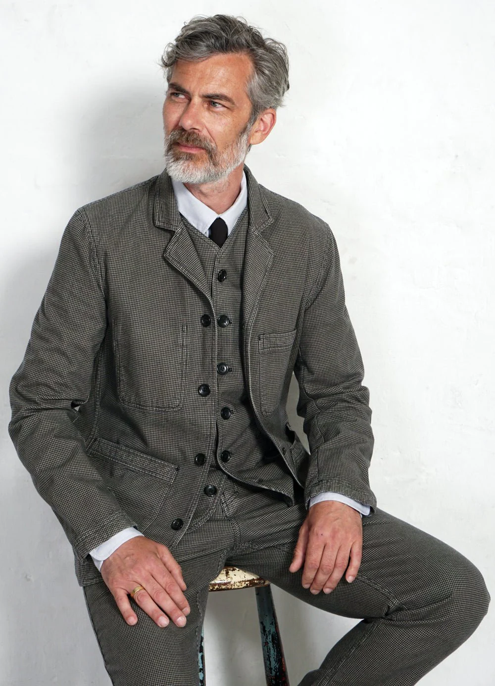 KAJ | Casual Waistcoat | Black Sand - Image 2