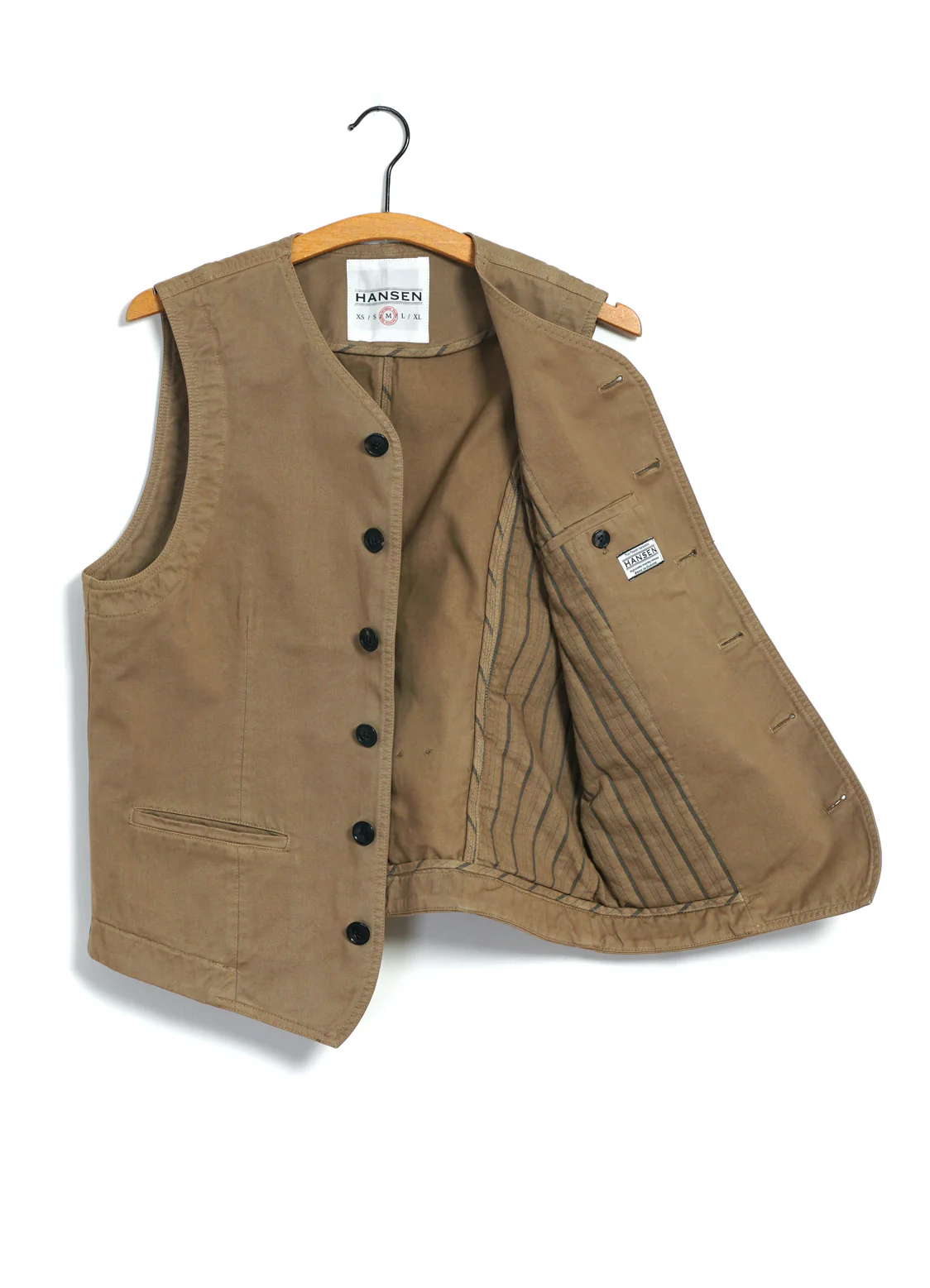 KAJ | Casual Waistcoat | Classic Beige - Image 2