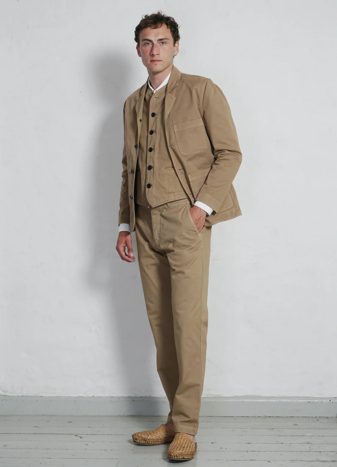 KAJ | Casual Waistcoat | Classic Beige - Image 5