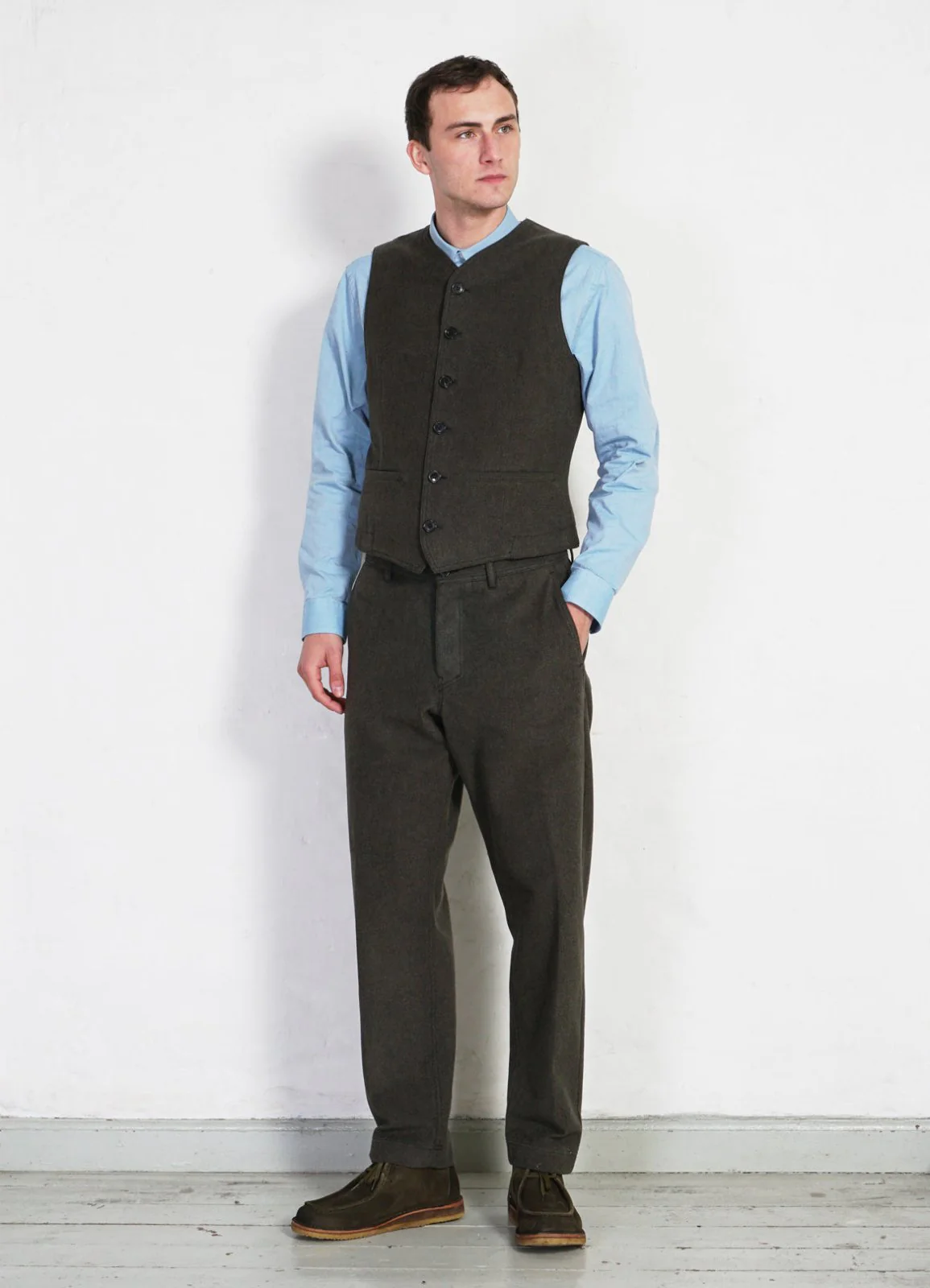 KAJ | Casual Waistcoat | Greenish - Image 2