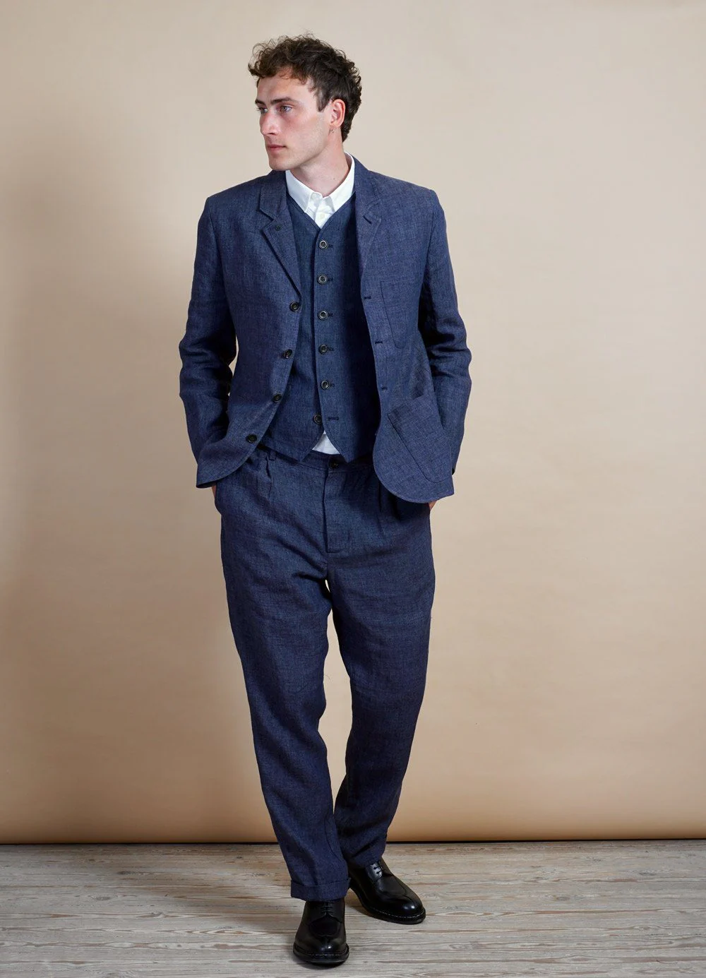 KALLE | Casual Classic Vest | Blue Delave - Image 6