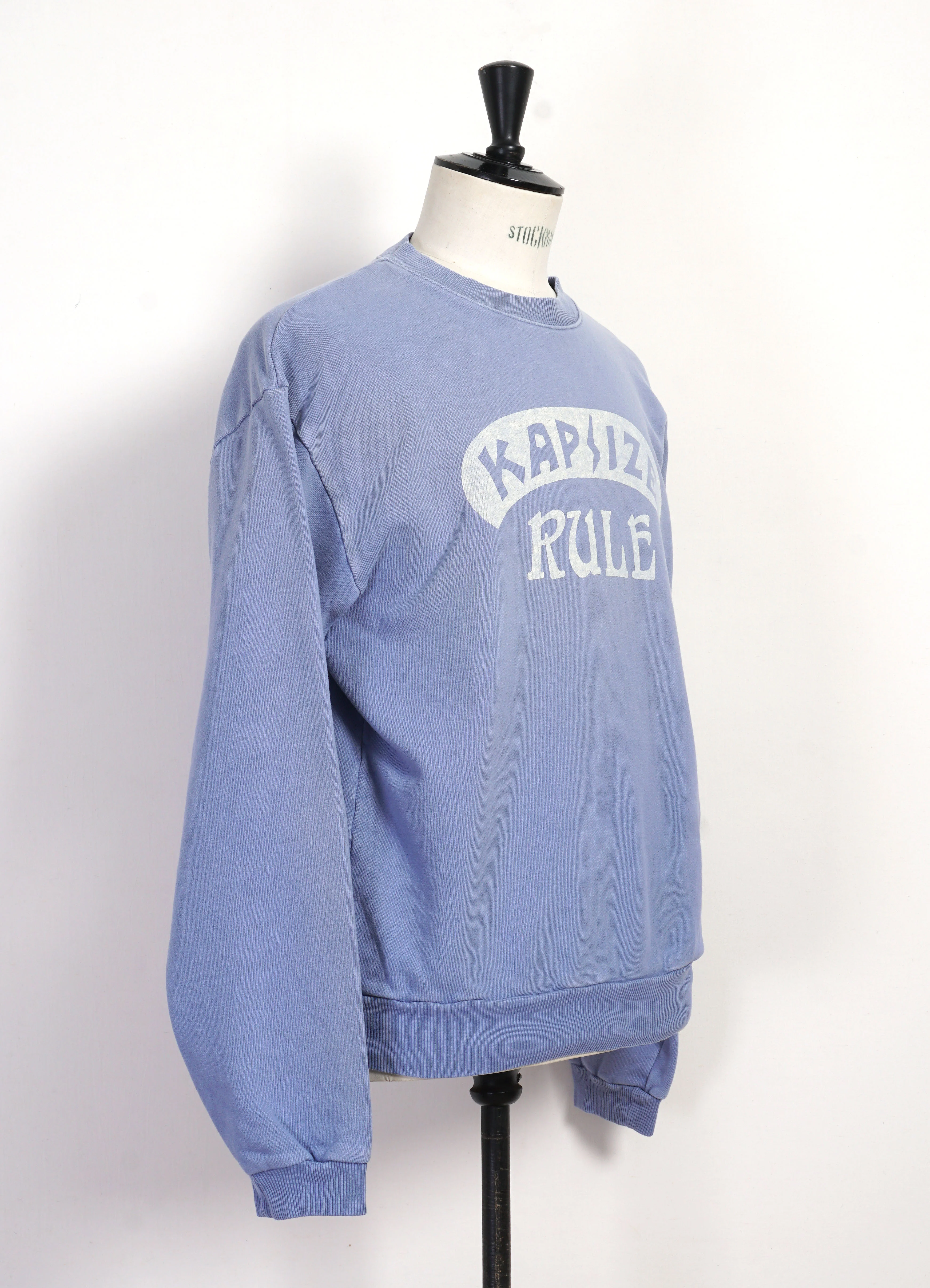 KAPSIZE RULE | Faded Print Hoodie | Powder Blue - Image 3