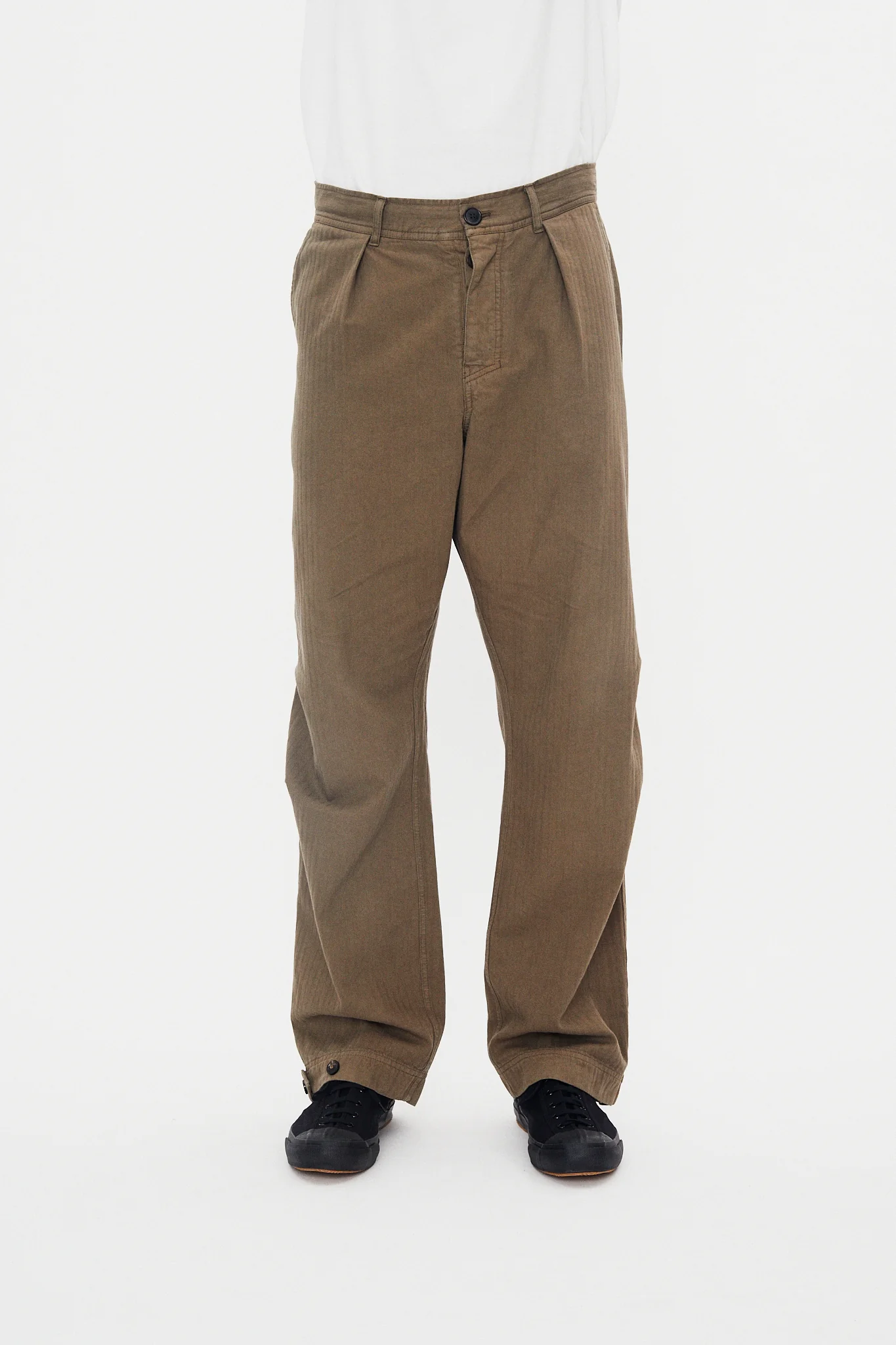 KARLO 31-28-6 | Wide Cut Utility Trousers | Sage - Image 2