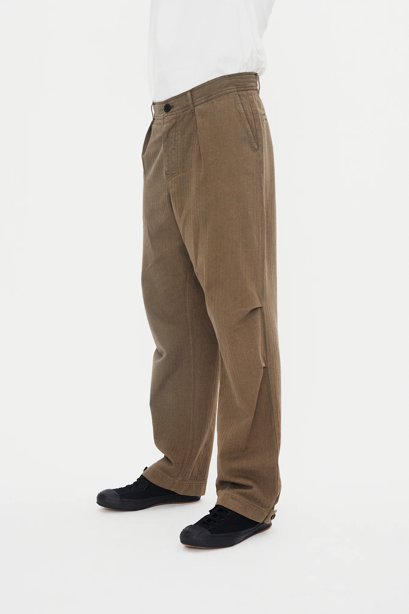 KARLO 31-28-6 | Wide Cut Utility Trousers | Sage - Image 3