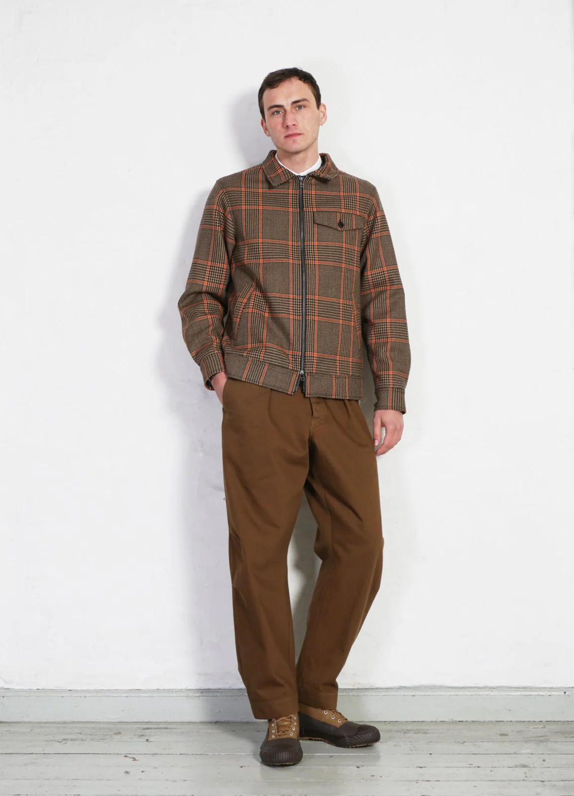 KARLO | Wide Cut Utility Trousers | Nut - Image 9
