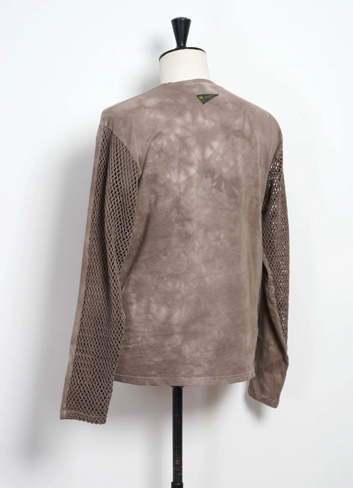 KATABIRA | Mesh Long Sleeve Tee | Grey - Image 3
