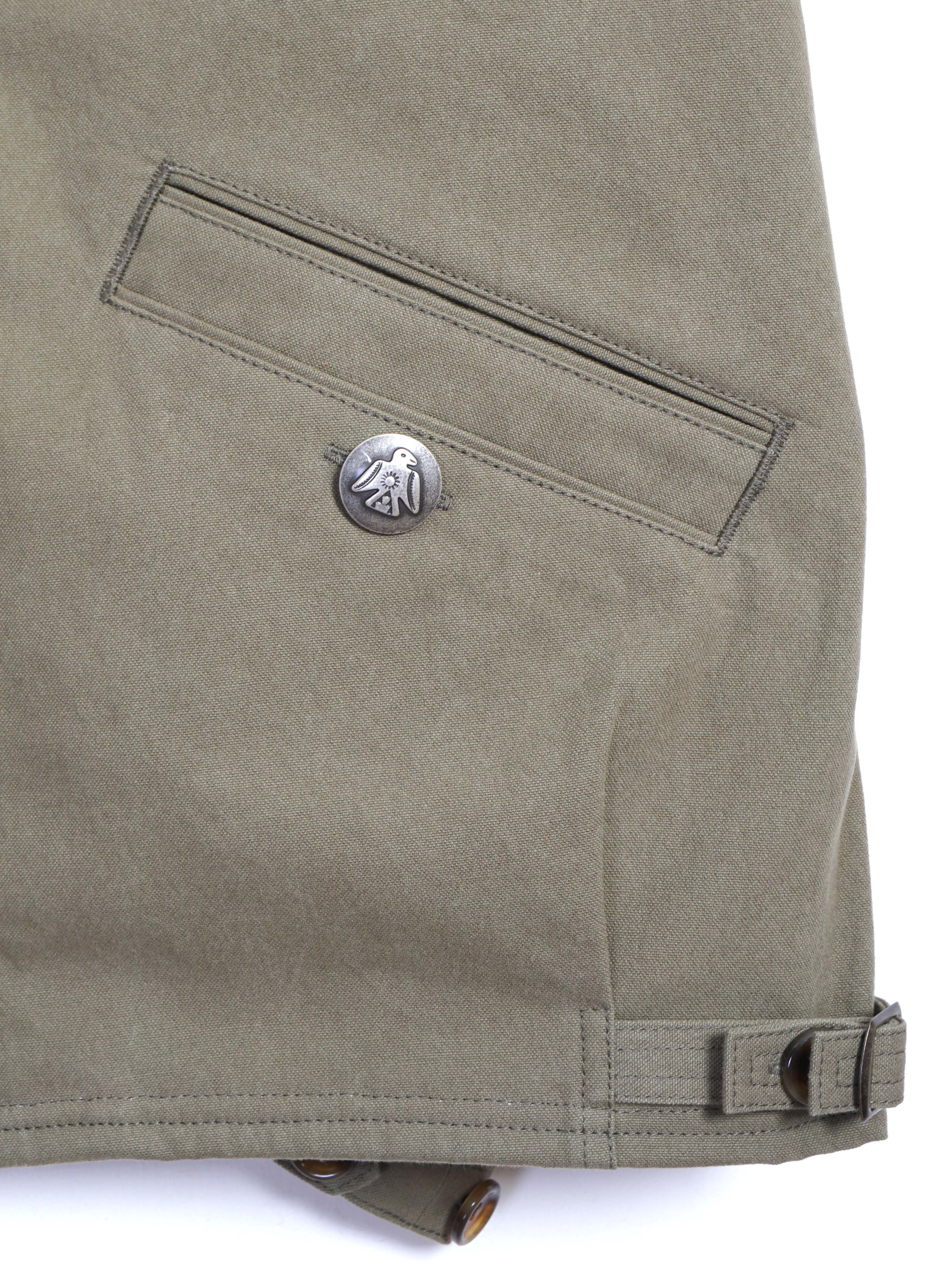 KAYAK PAW-PAW | Cotton-Canvas Blouson Jacket | Khaki - Image 4
