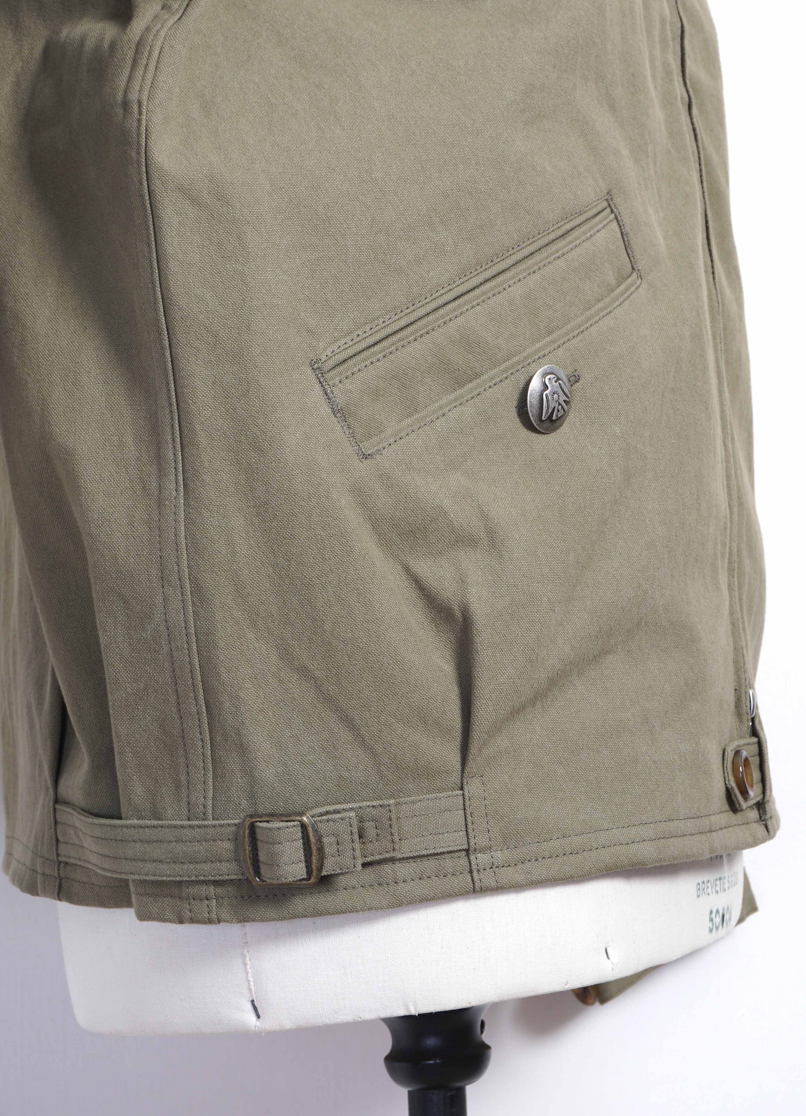 KAYAK PAW-PAW | Cotton-Canvas Blouson Jacket | Khaki - Image 5