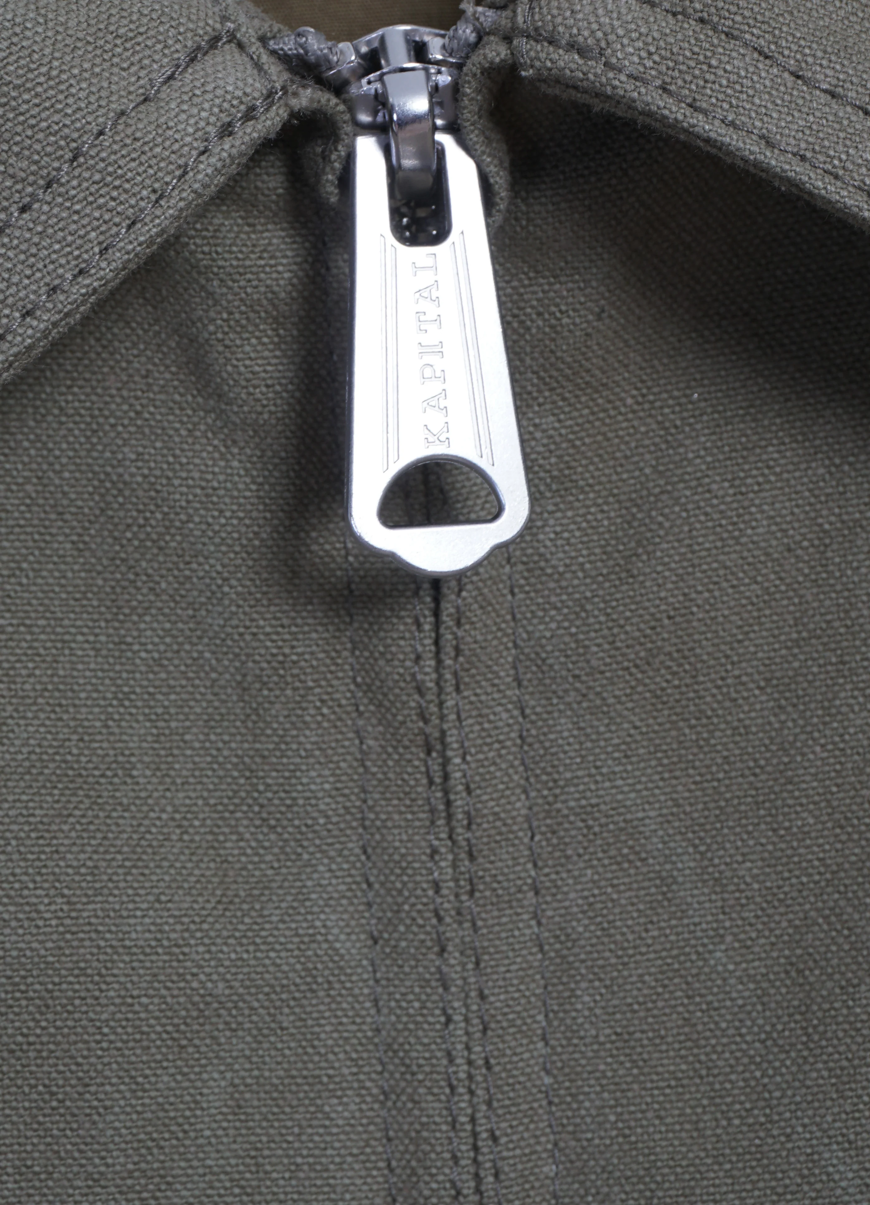 KAYAK PAW-PAW | Cotton-Canvas Blouson Jacket | Khaki - Image 6