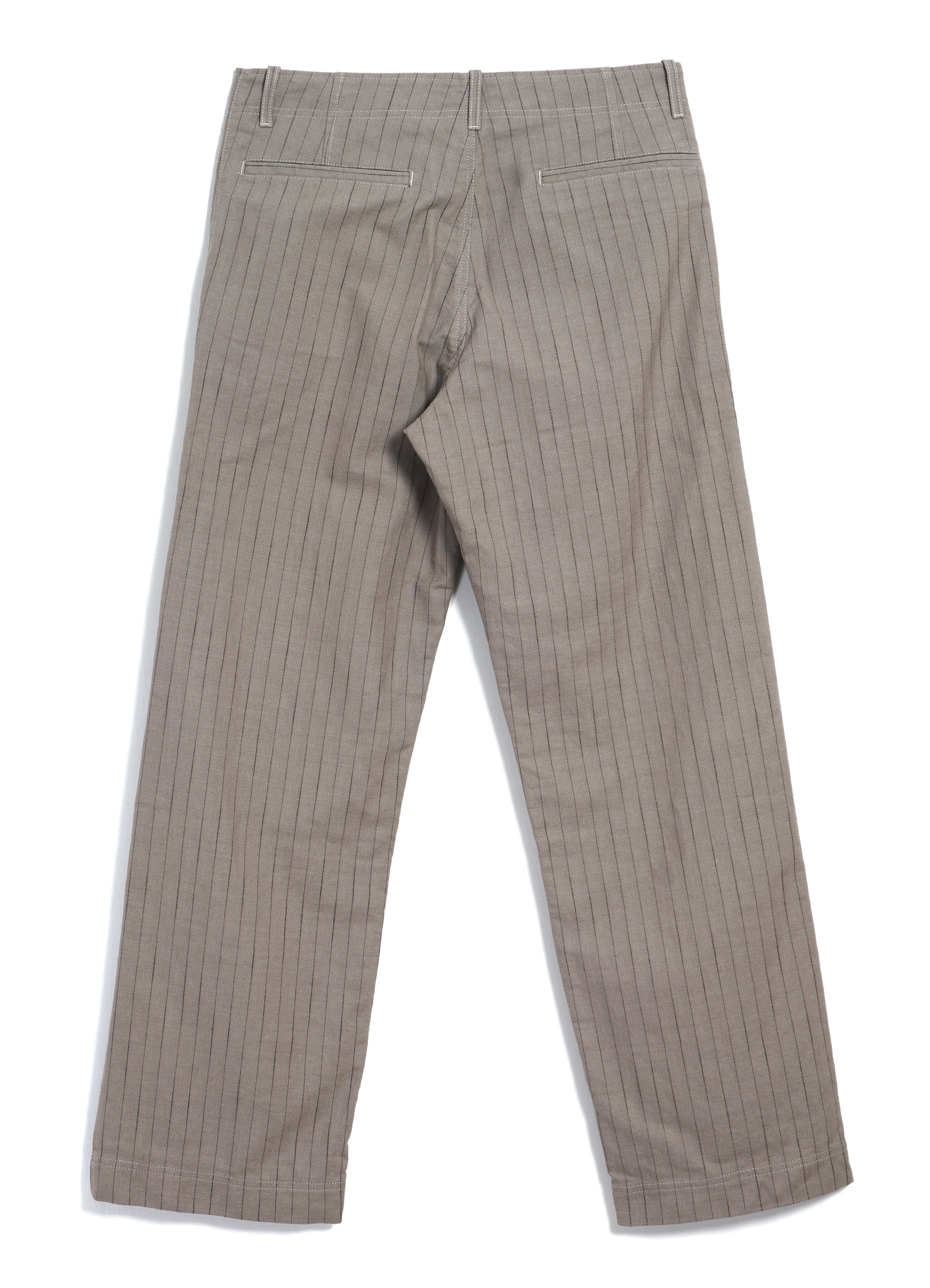 KELD 31-57-5 | Straight Cut Trousers | Beige Herringbone Pin - Image 6