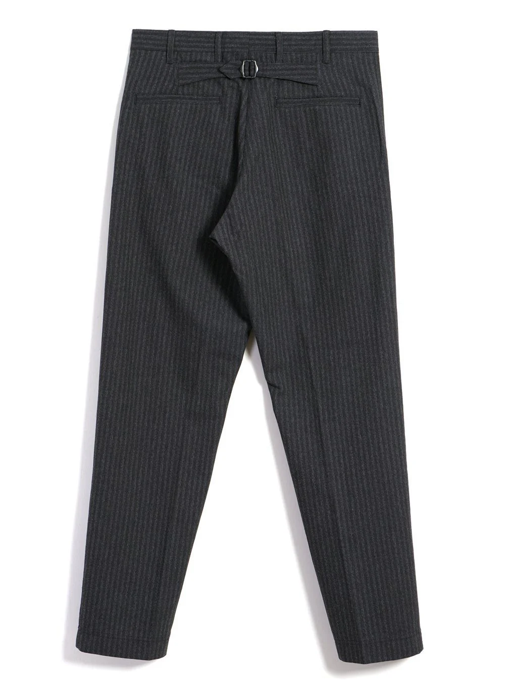 KIAN | Cinch Back Wide Trousers | Grey Pin - Image 4