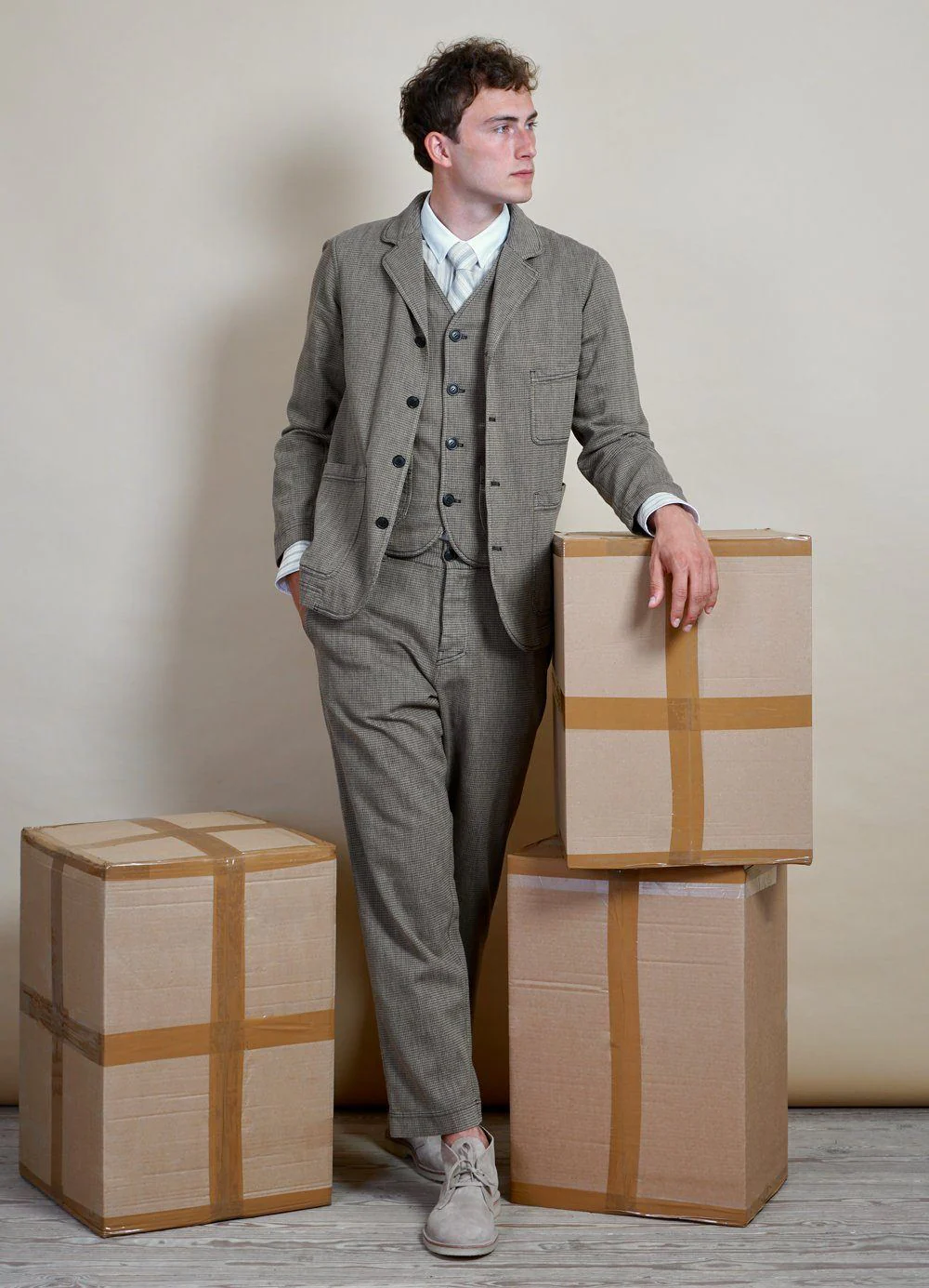 KIAN | Wide Fit Trousers | Lion - Image 4