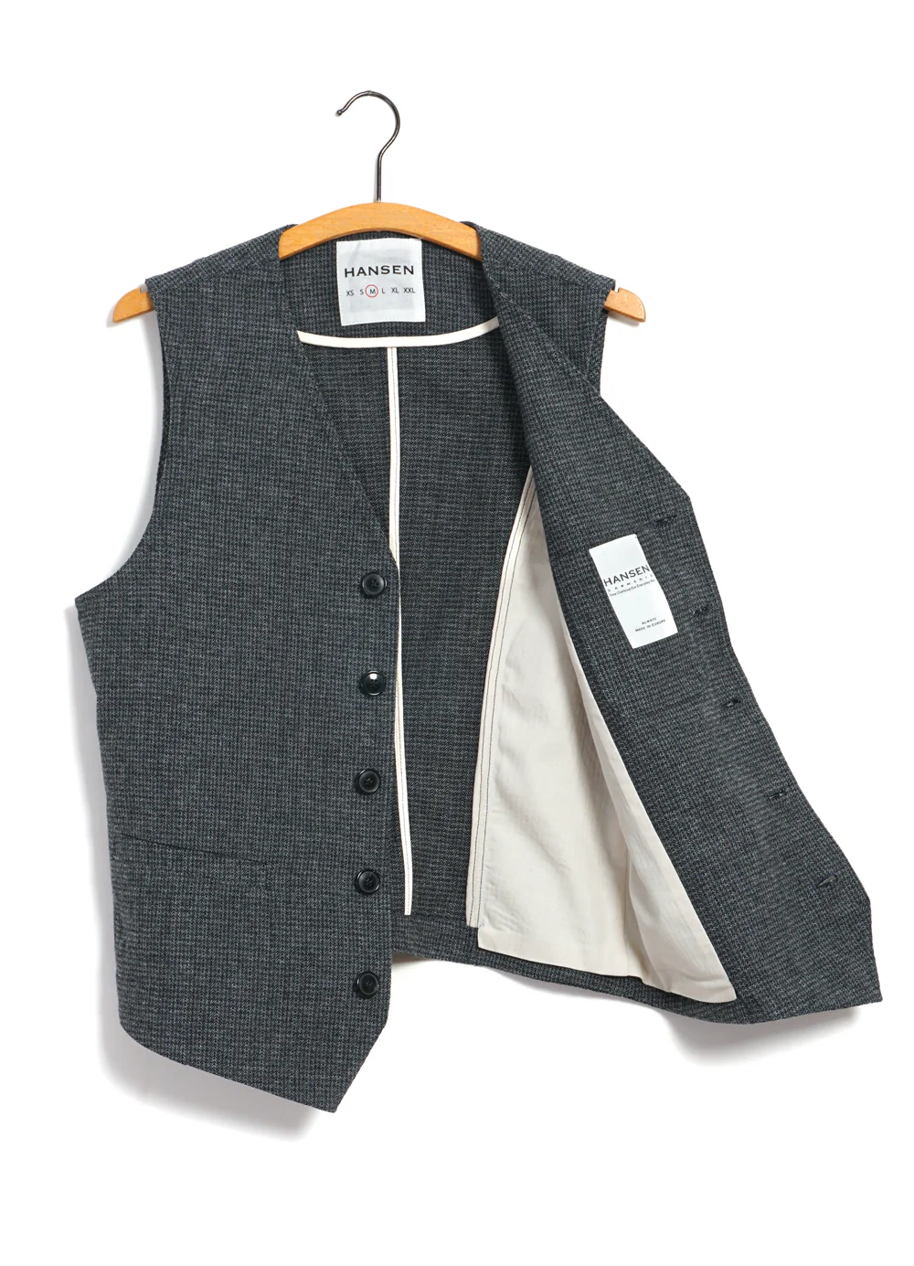 KNUD 30-29-5 | Casual Waistcoat | Broken Grey - Image 3