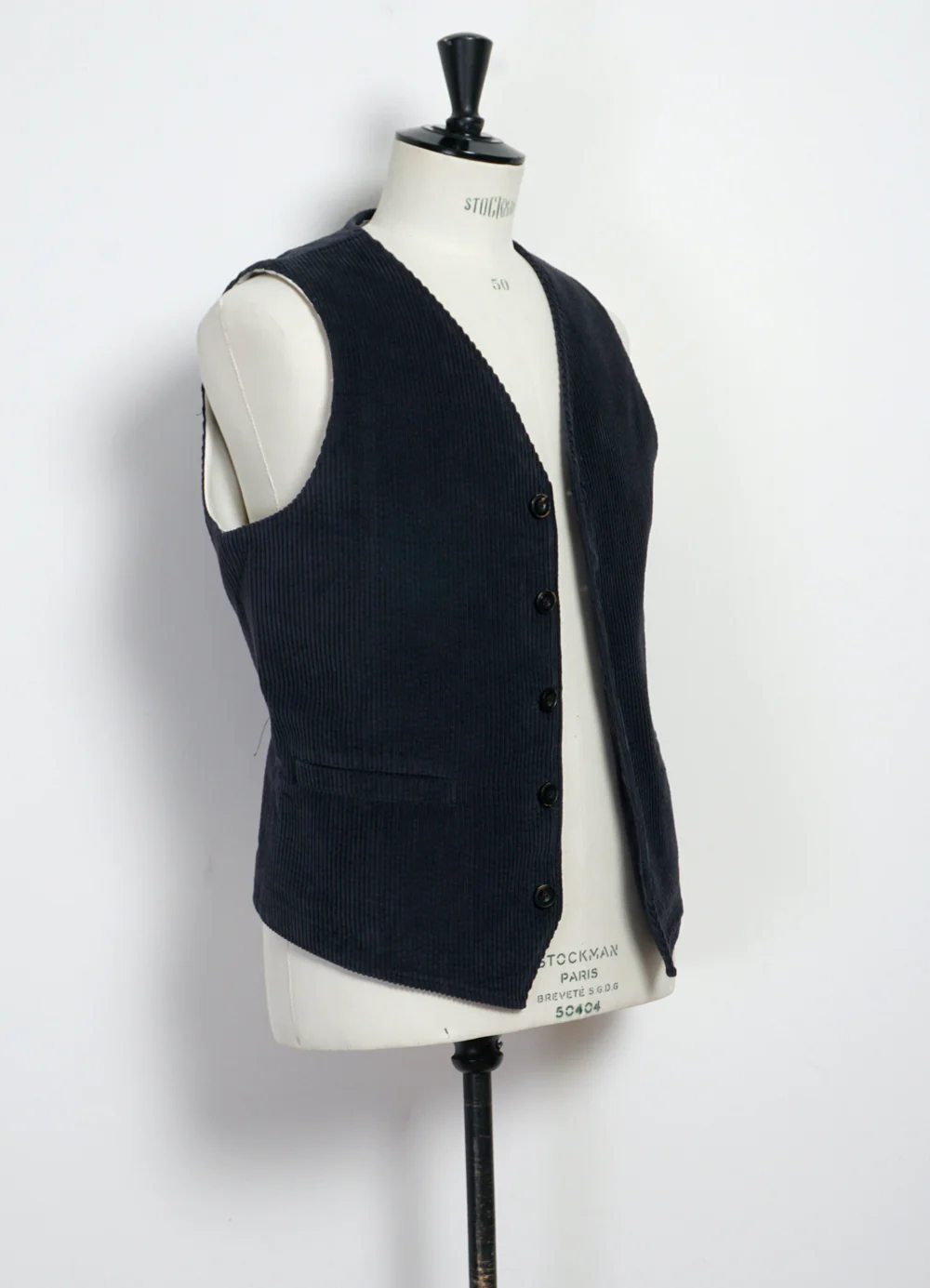 KNUD 28-35-3 | Workwear Waistcoat | Dusty Navy - Image 2