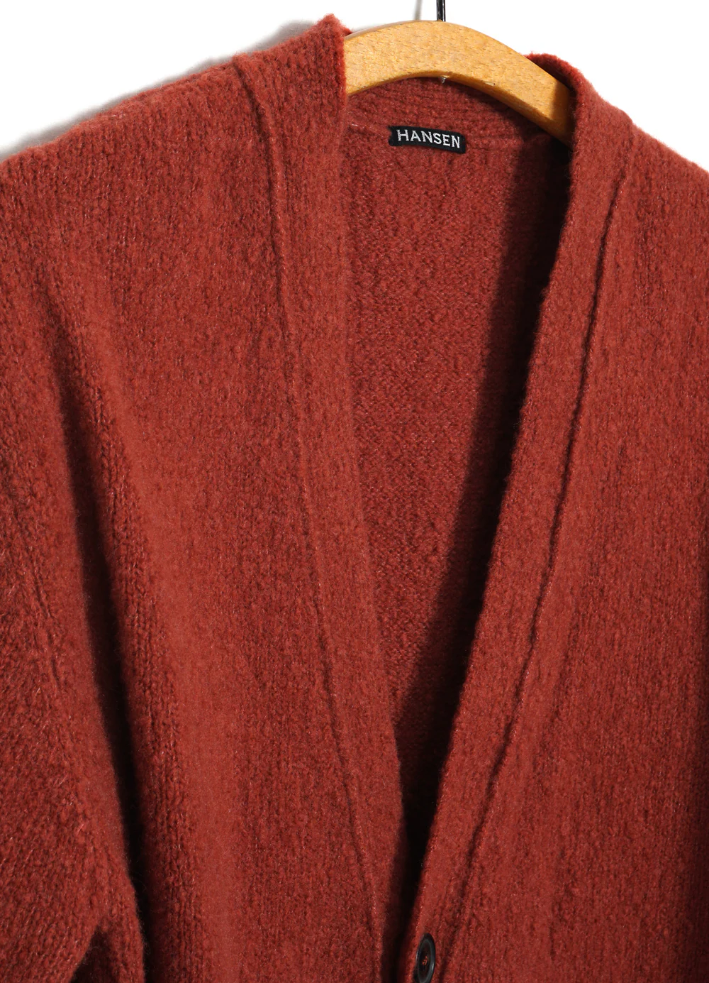 LEANDER 30-08-8 | Classic Cardigan | Rust - Image 3