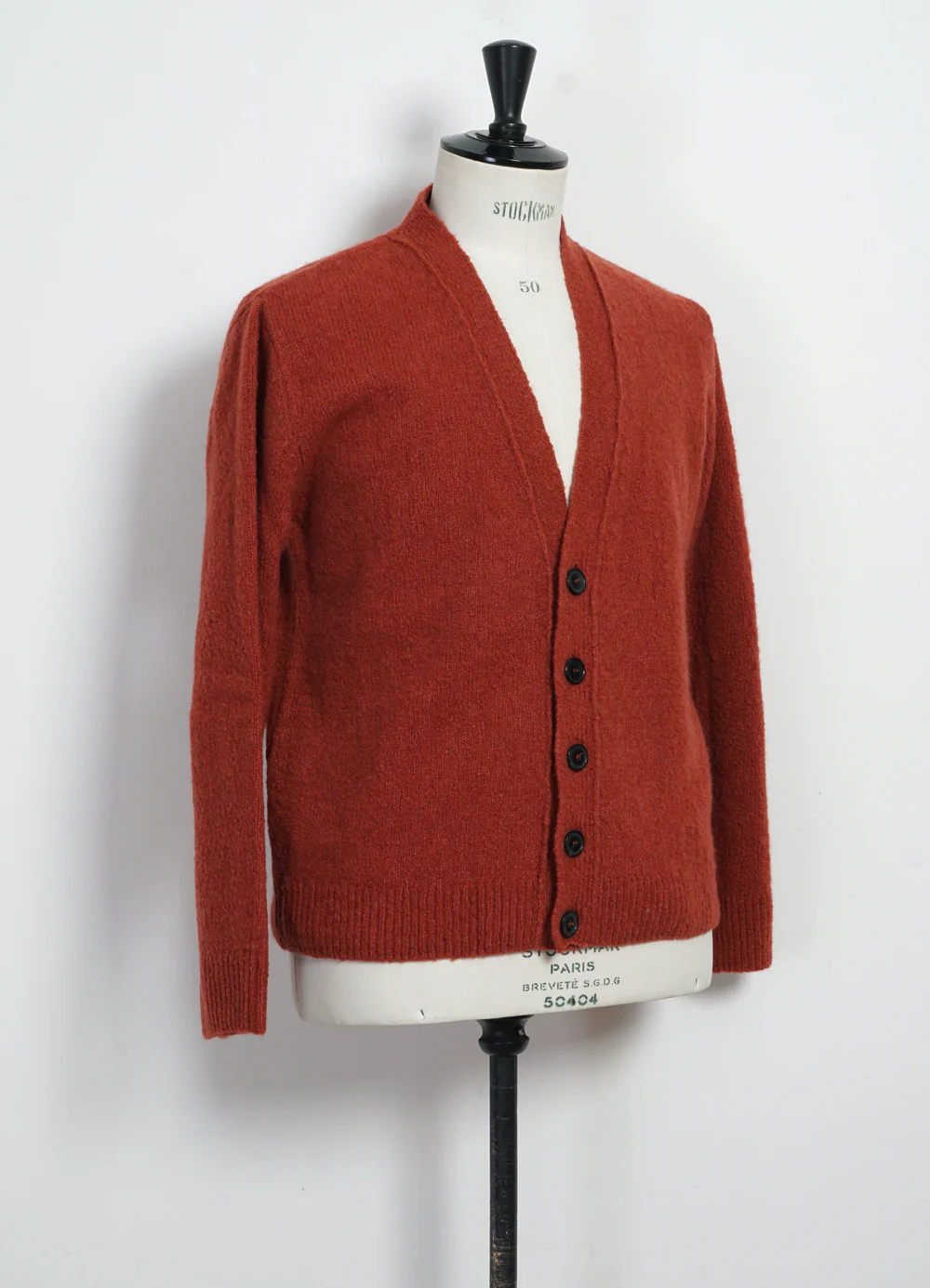 LEANDER 30-08-8 | Classic Cardigan | Rust - Image 4