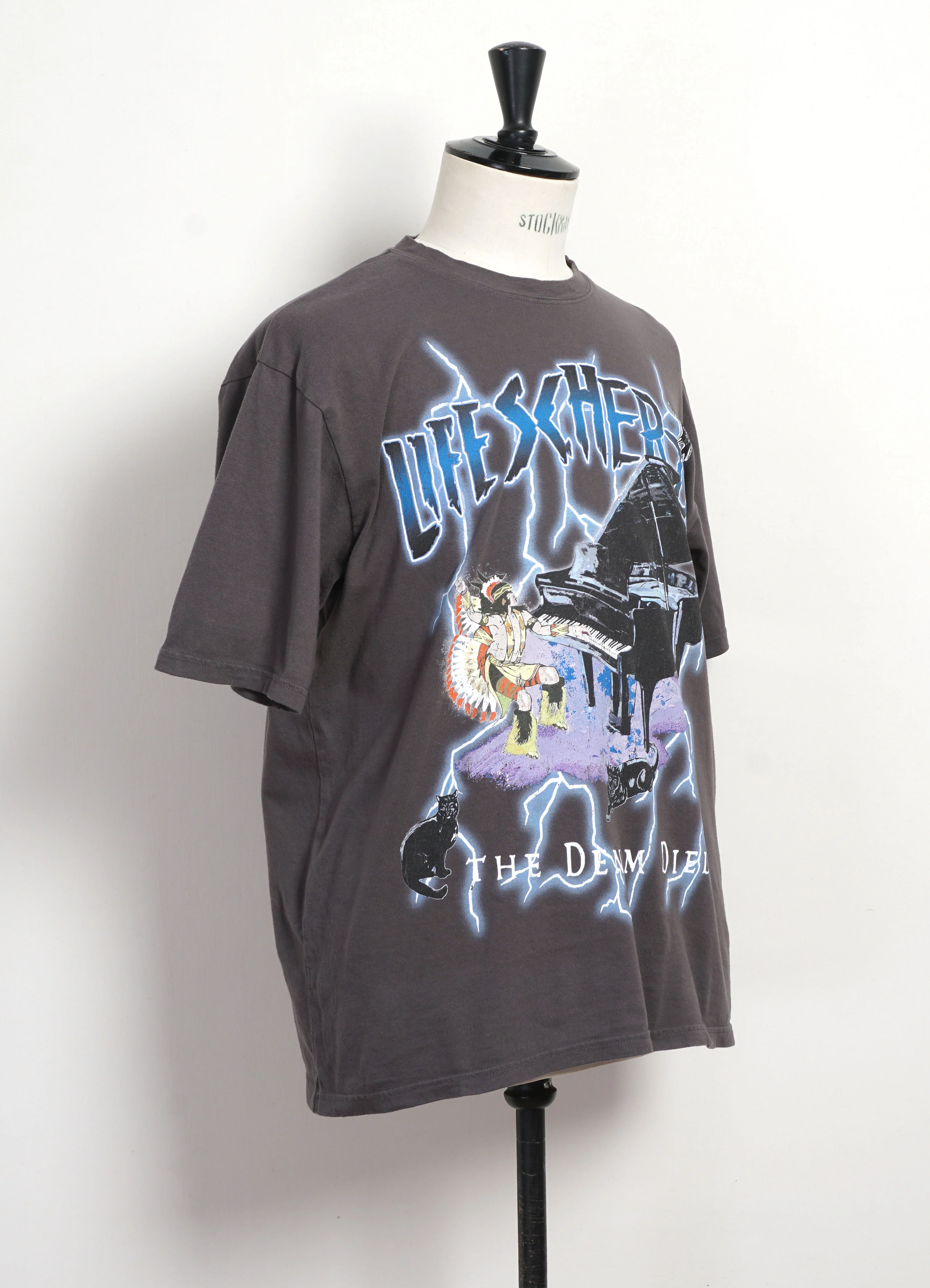 LIGHTNING PIANO | Crew T-shirt | Black - Image 2