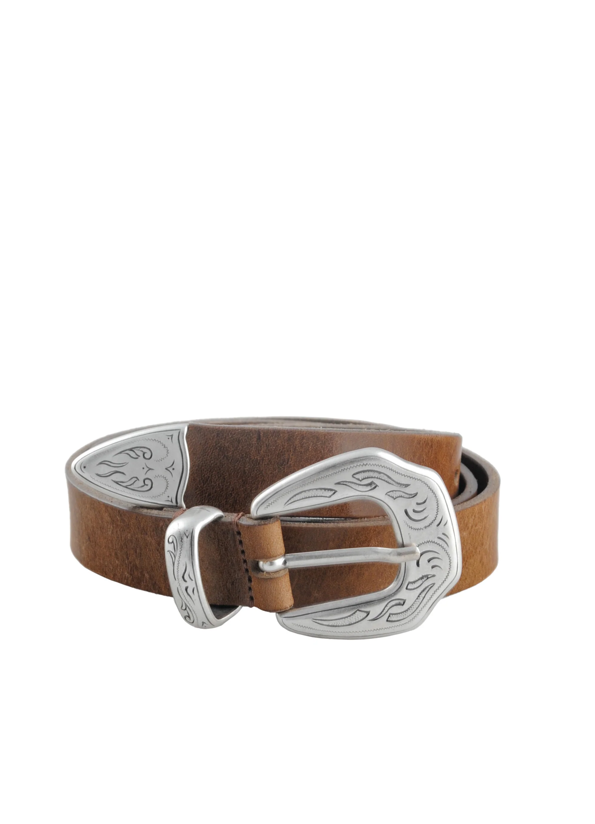 M2438 | Western Leather Belt | Dusted Brown - Image 3