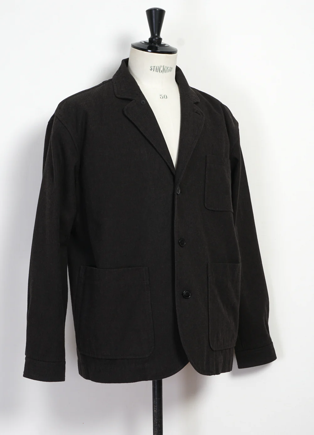 MALVIN 30-93-7 | Loose Cut Blazer | Brown Herringbone - Image 4