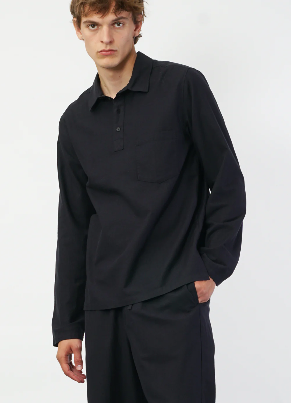 MARCO 29-12-3 | Polo Style Pull-on Shirt | Navy - Image 2
