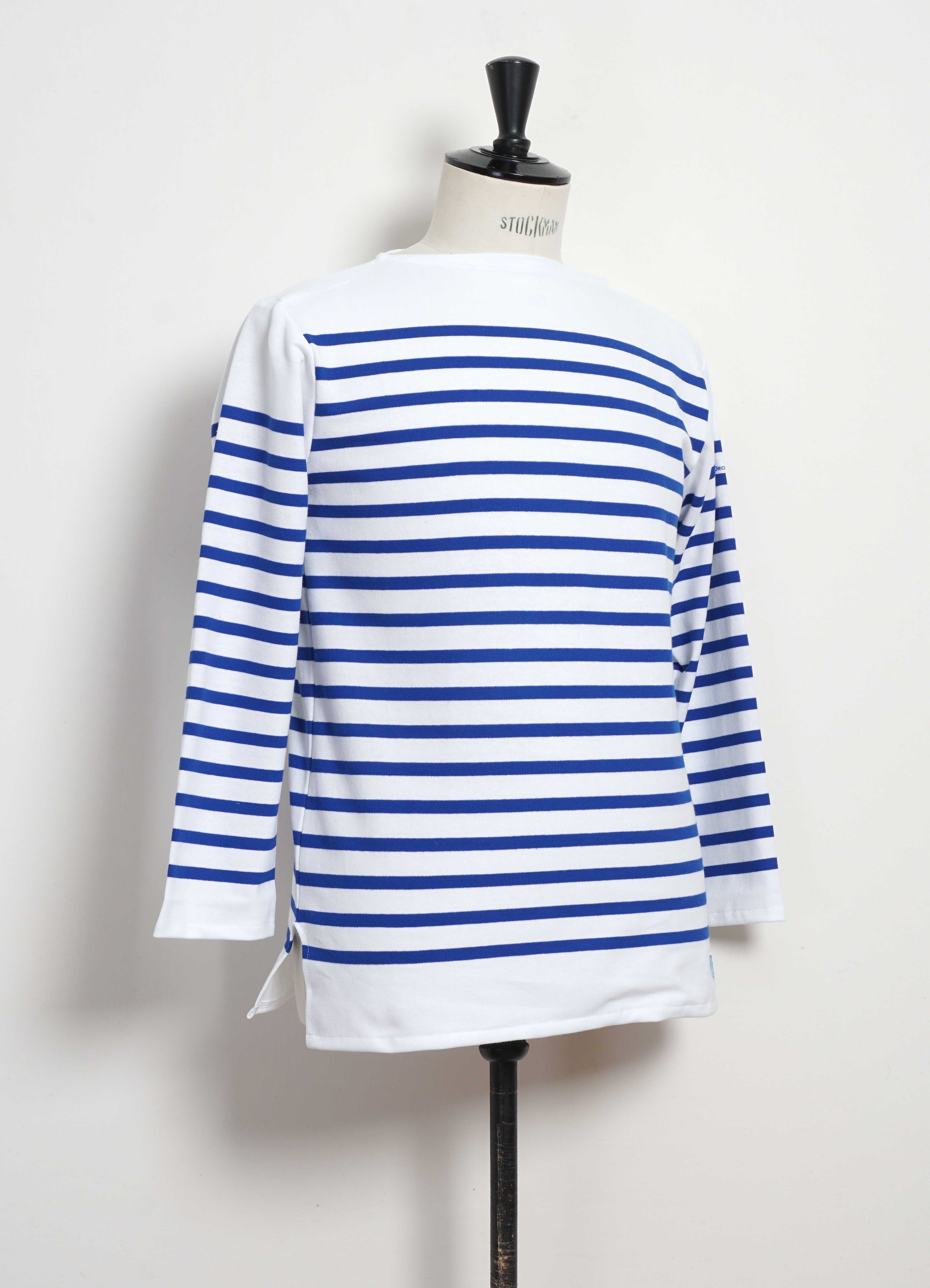 MARINE NATIONALE | Striped T-shirt | White Blue - Image 2