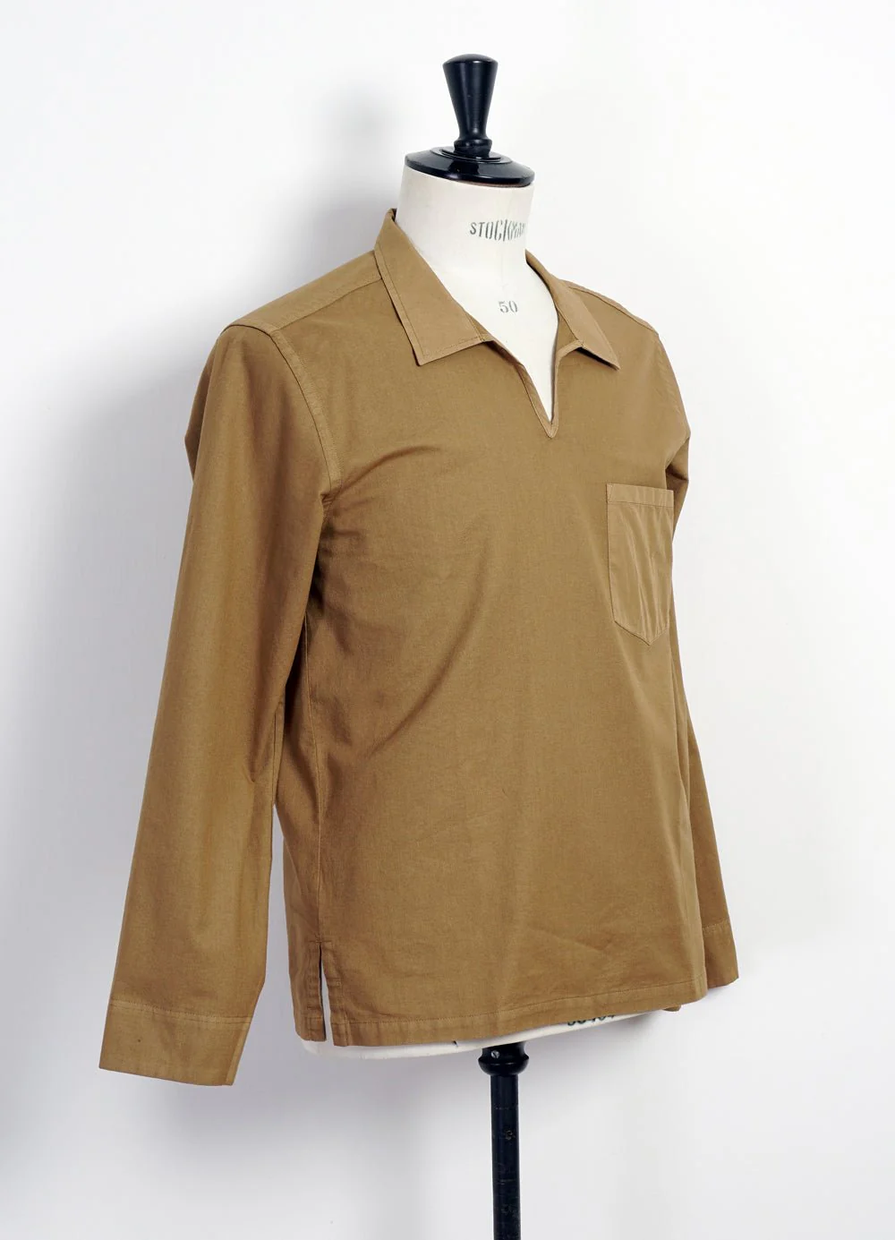MARIUS | Casual Pull On Shirt | Hay - Image 3
