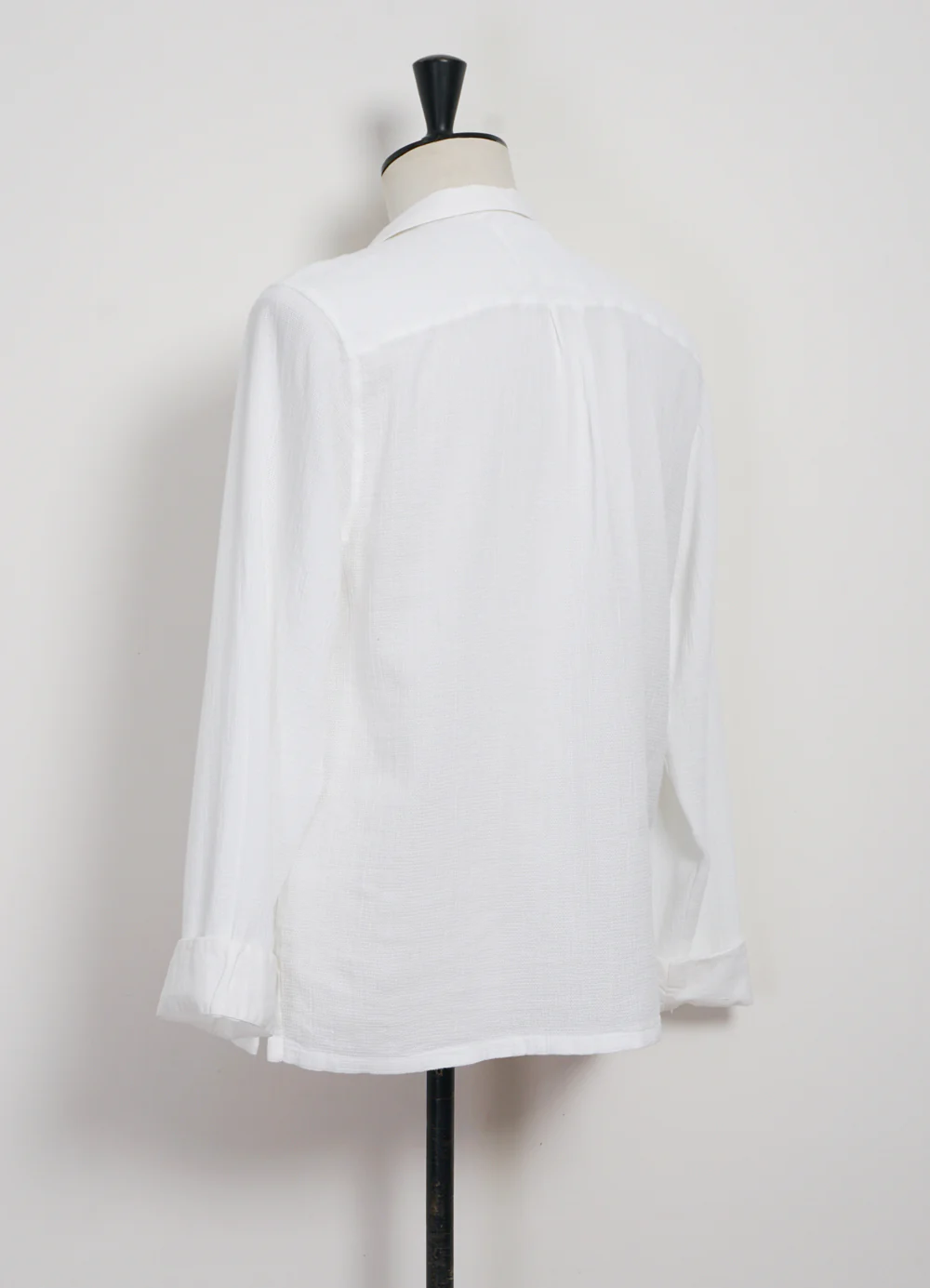 MARIUS | Casual Gauze Pull-on Shirt | White - Image 6