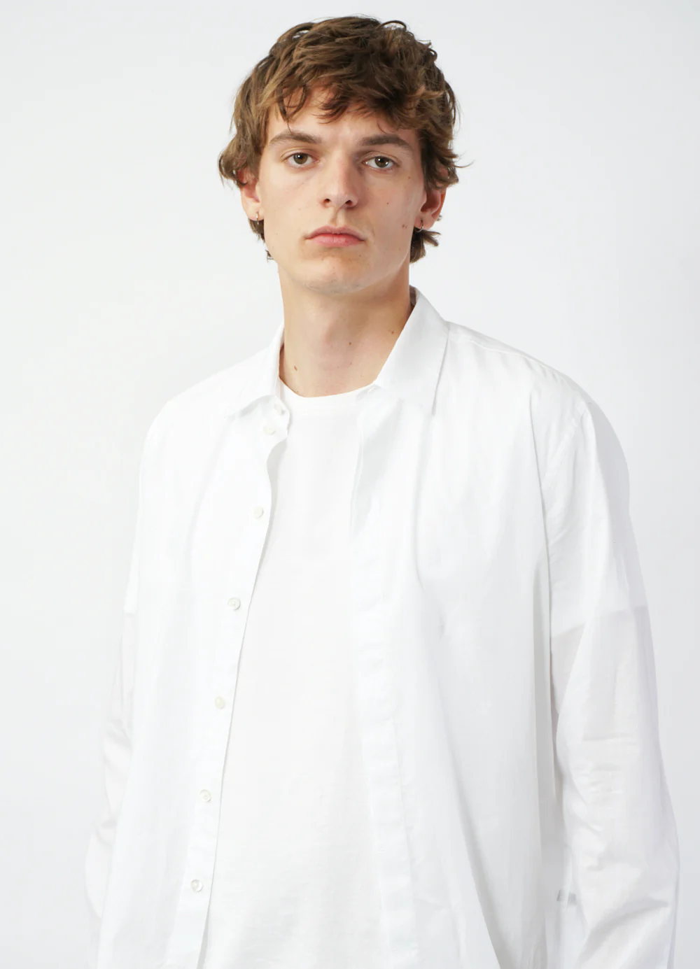 MATTHEUS 29-43-1 | Concealed Placket Shirt | White - Image 2