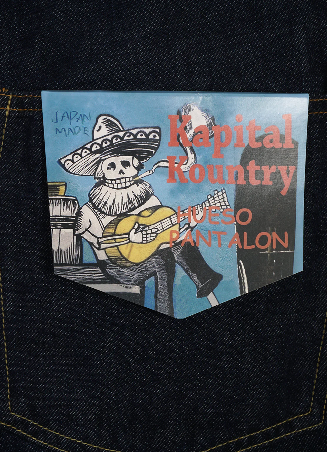 MEXICAN TUXEDO | 14Oz 5P Okagilly Denim Jeans | Indigo - Image 3