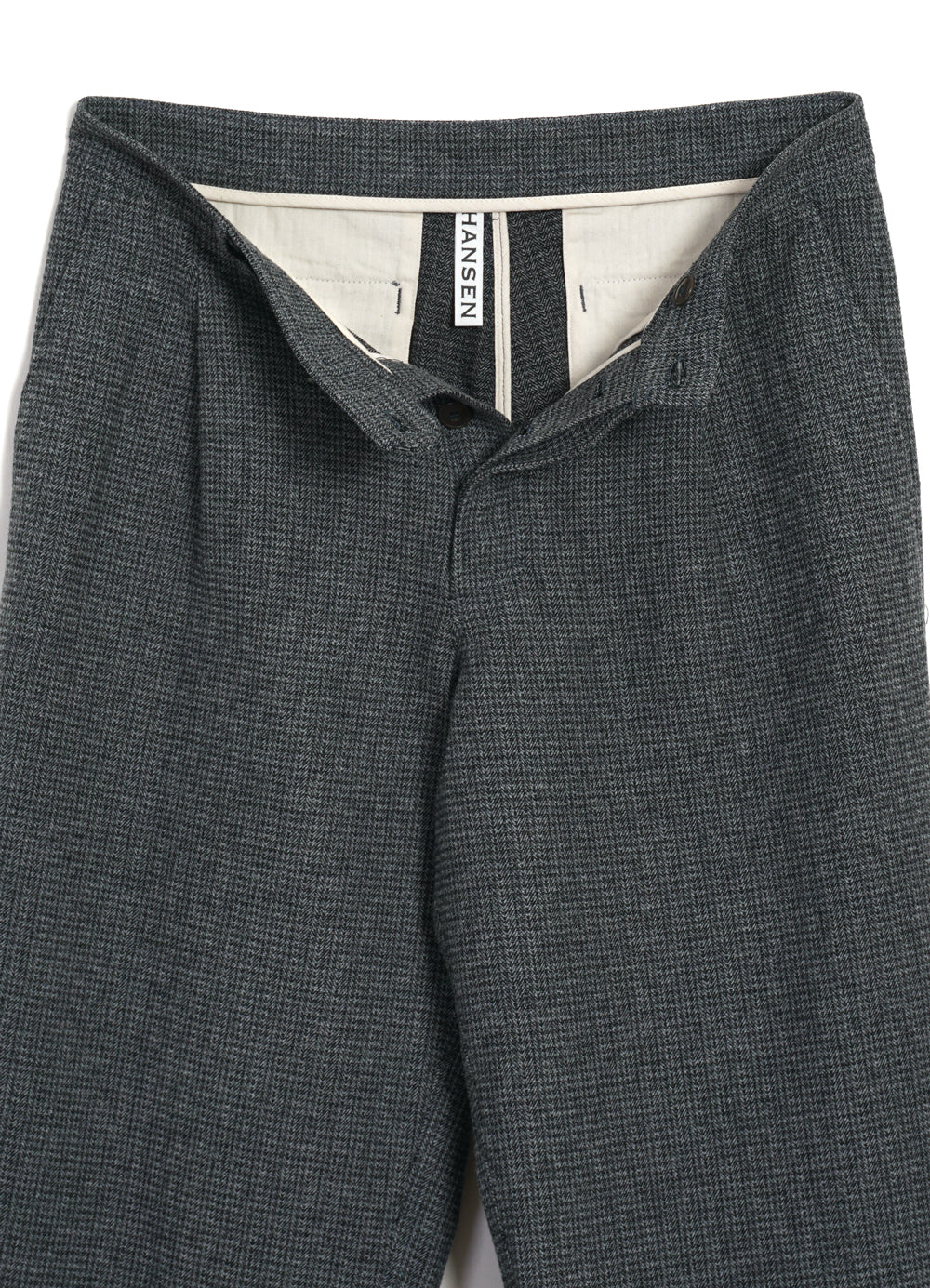 MIKA 30-29-5 | Wide Straight Pleated Trousers | Broken Grey - Image 5