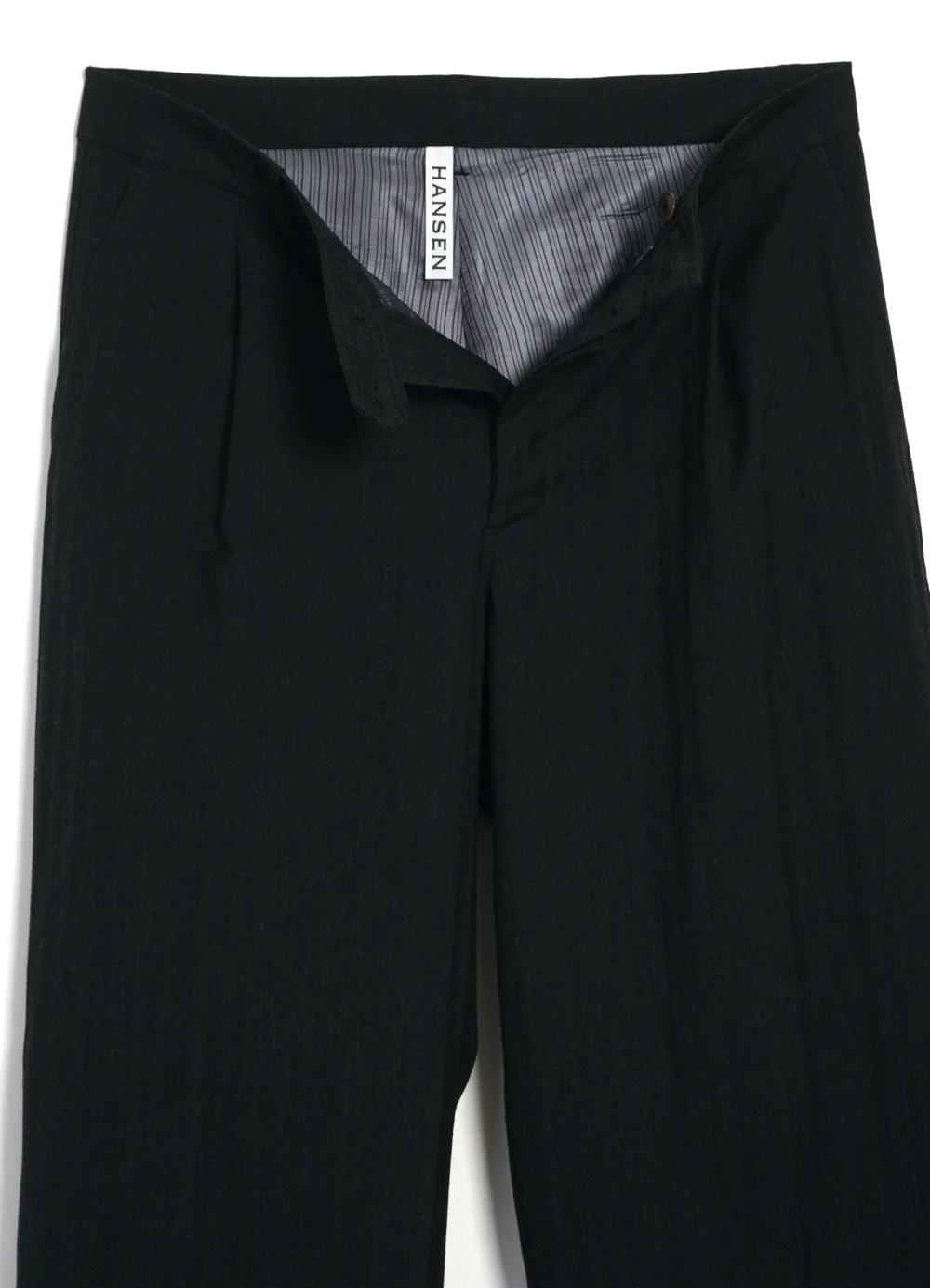 MIKA 30-33-2 | Wide Straight Pleated Trousers | Anthracite - Image 5