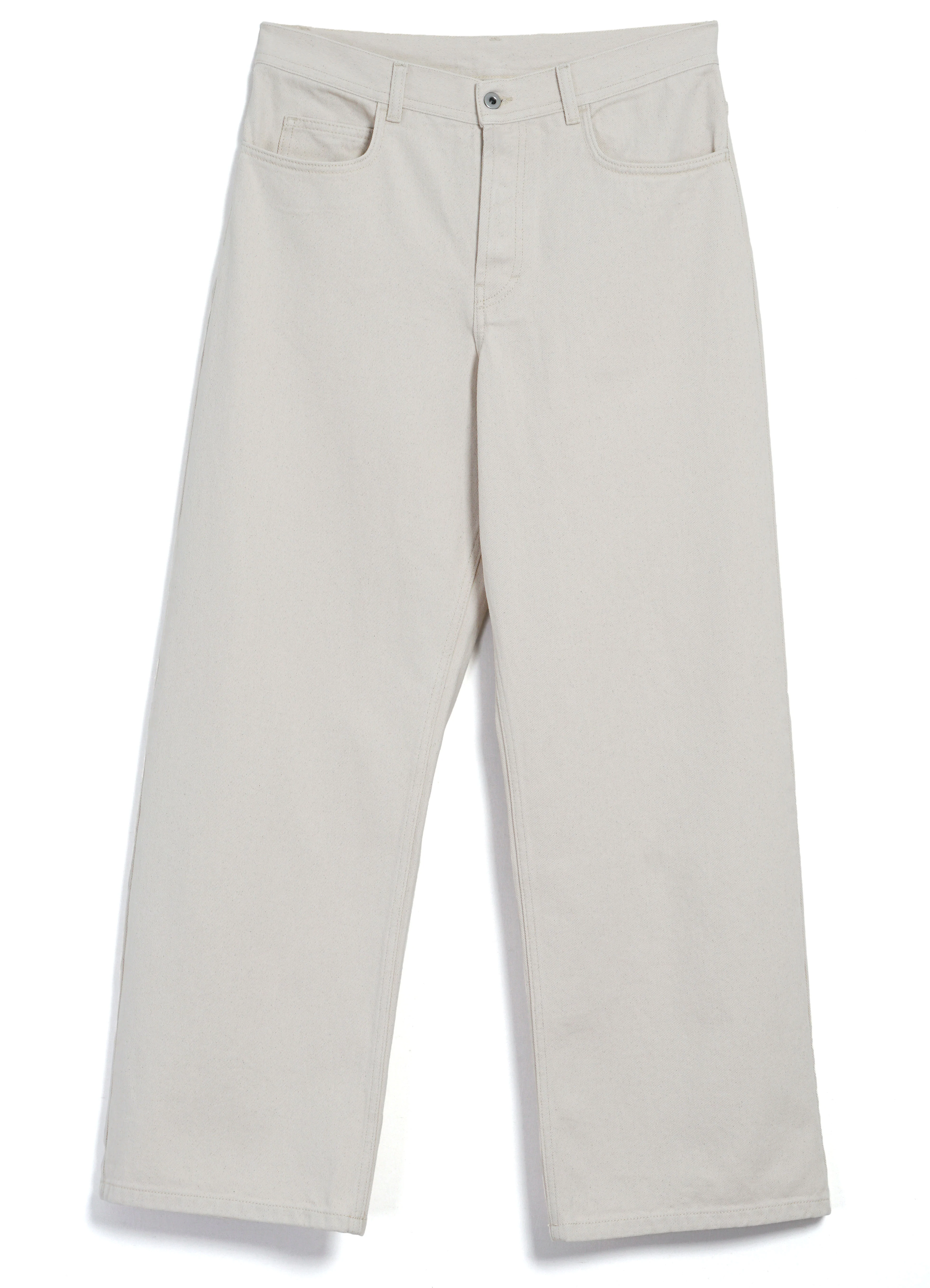 MILAN 31-26-1 | Straight Wide Workwear Trousers | Ecru