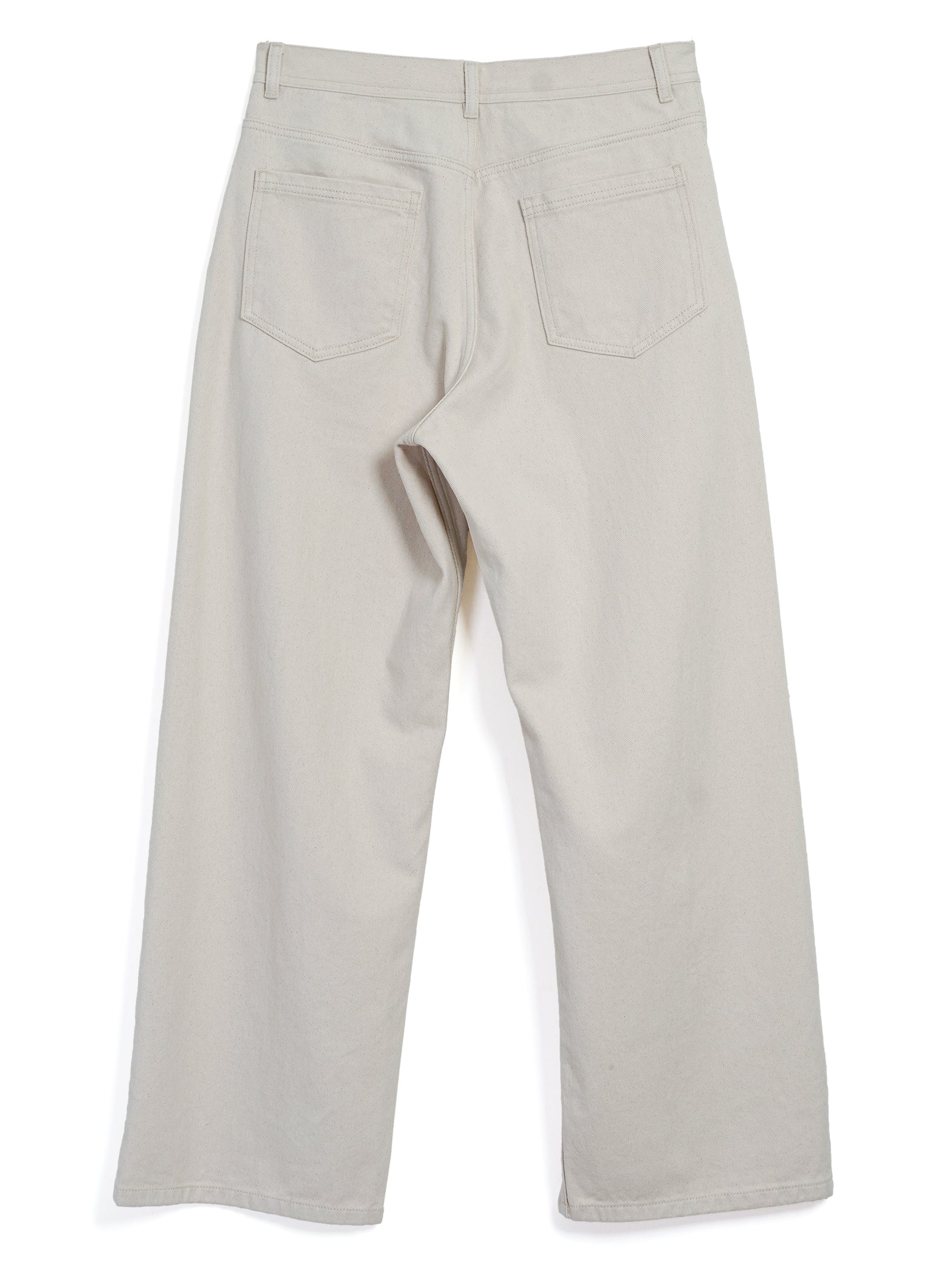 MILAN 31-26-1 | Straight Wide Workwear Trousers | Ecru - Image 6