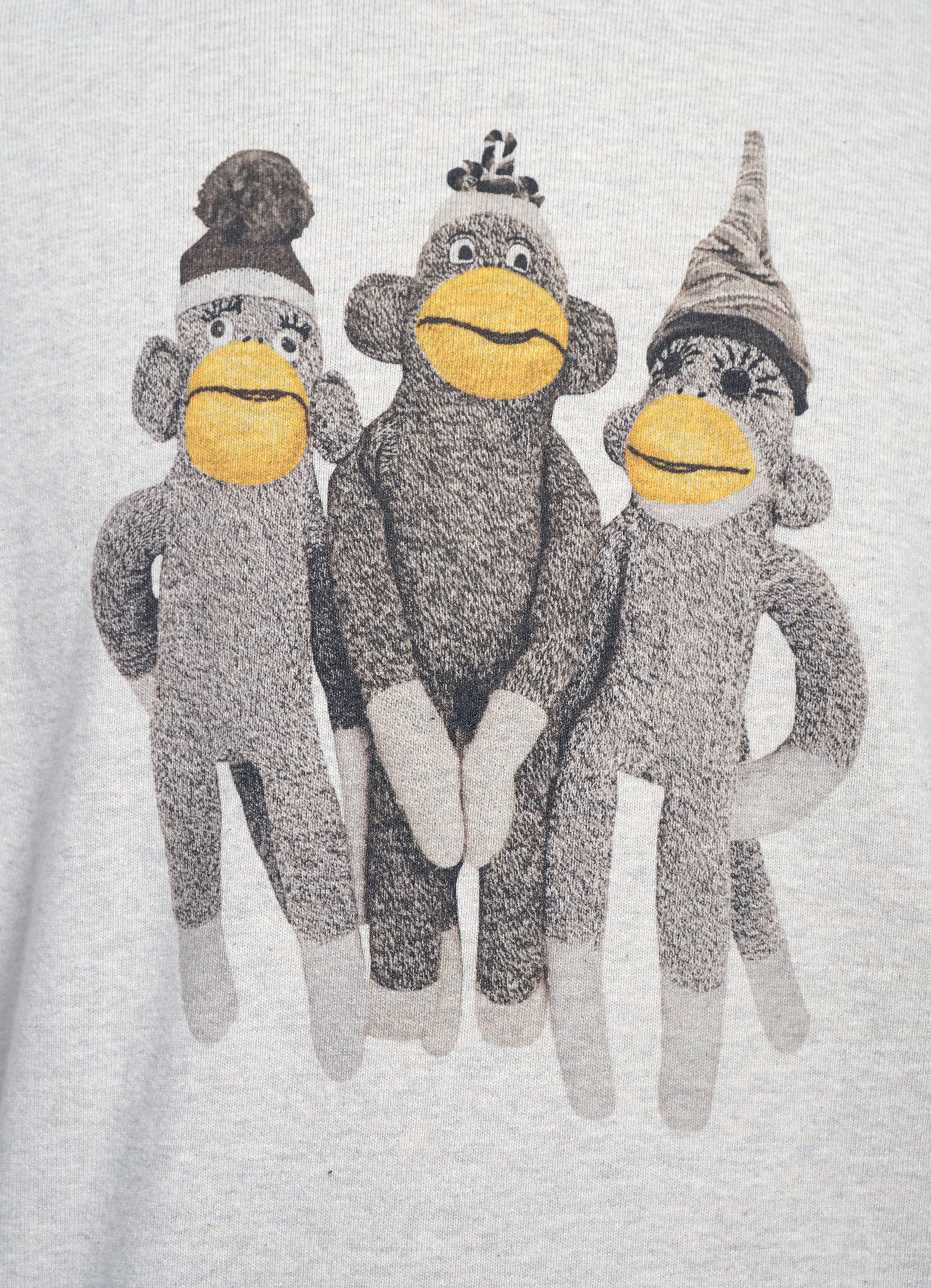 MONKEY AMIGOS | Top Fleece Hoodie | Ecru - Image 4
