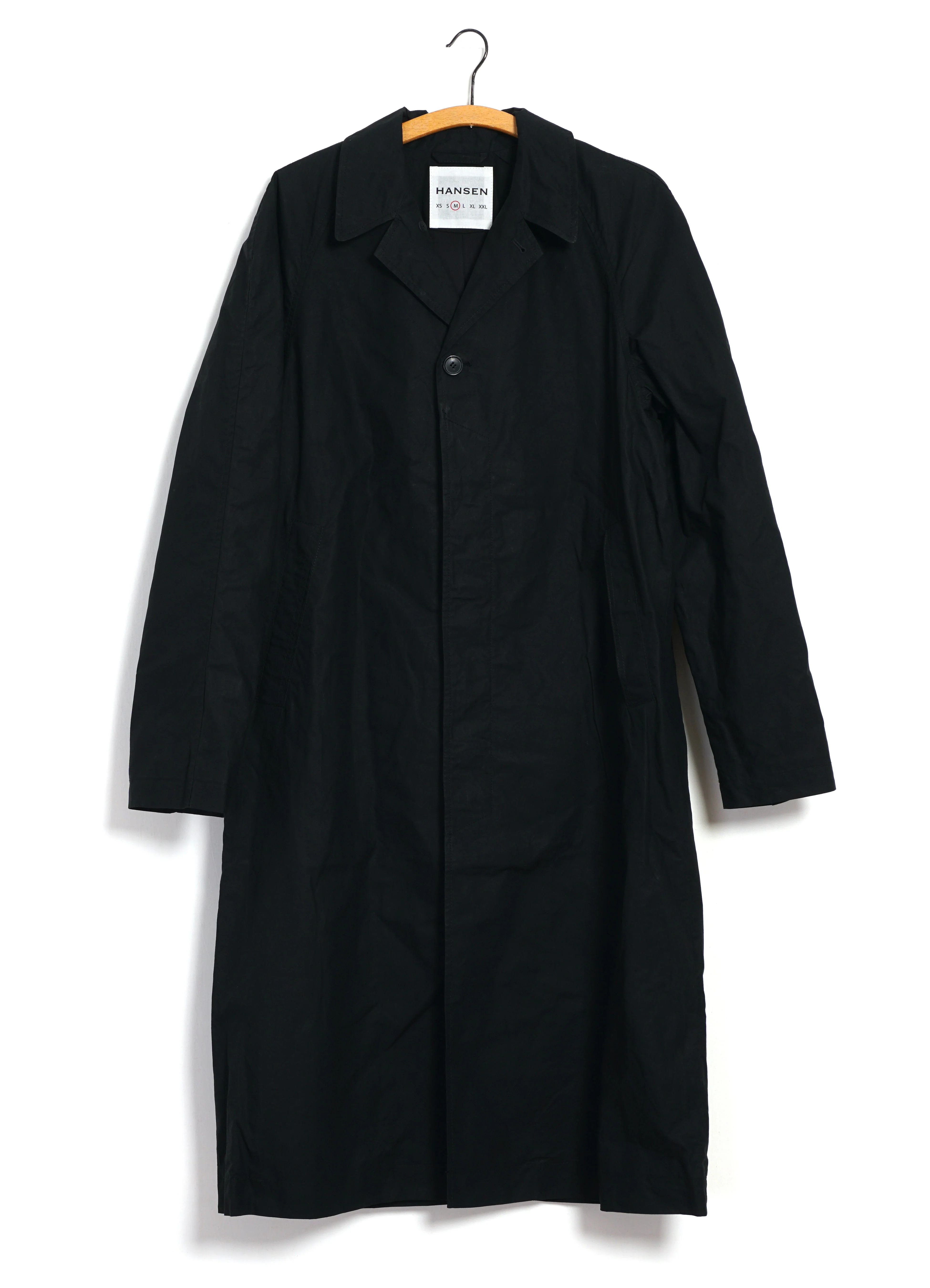 MORTEN 31-72-2 | Long Coat | Waxed Black