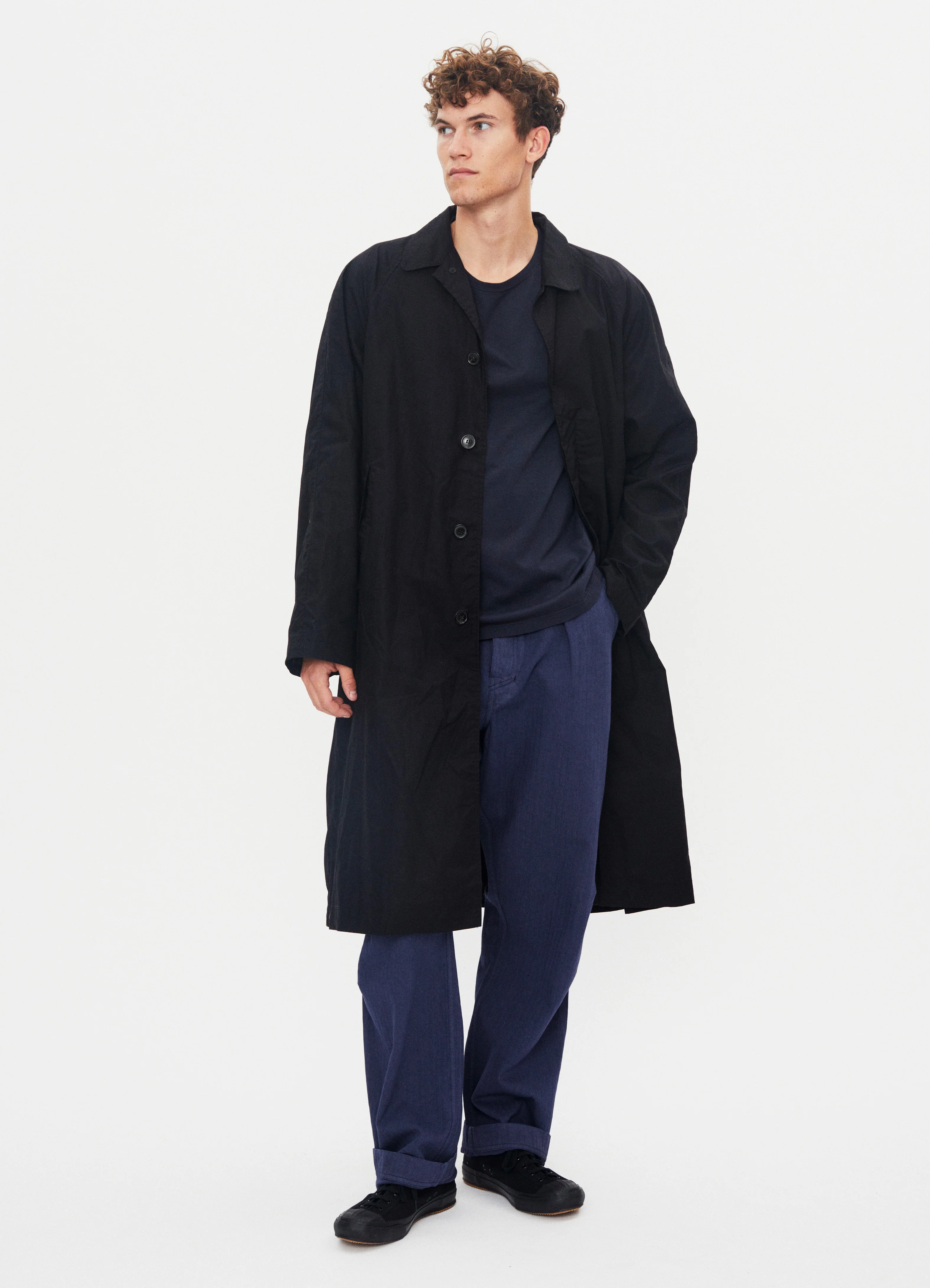 MORTEN 31-72-2 | Long Coat | Waxed Black - Image 2