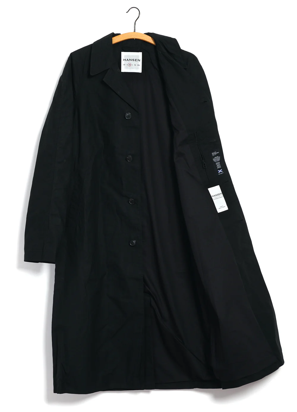 MORTEN 31-72-2 | Long Coat | Waxed Black - Image 3