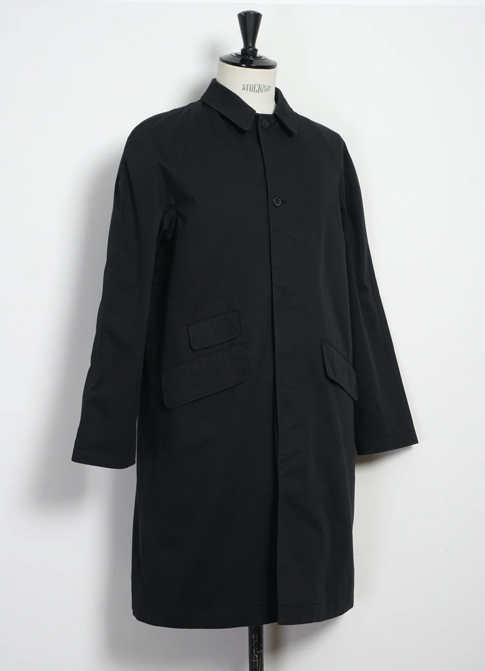 MORTEN | Long Coat | Black Drill - Image 4