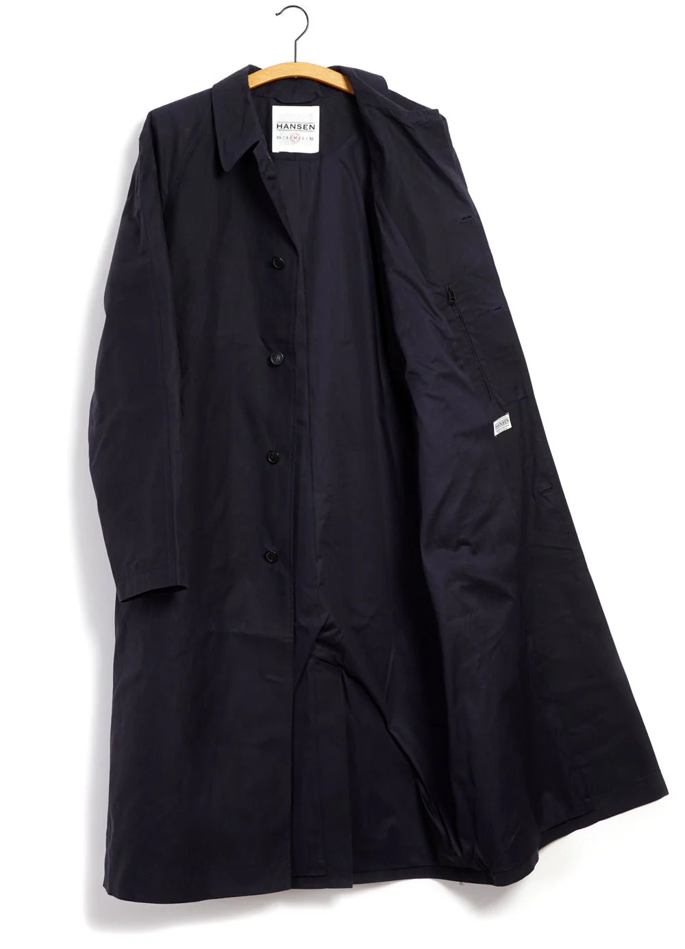 MORTEN | Long Windbreaker Coat | Deep Sea - Image 5