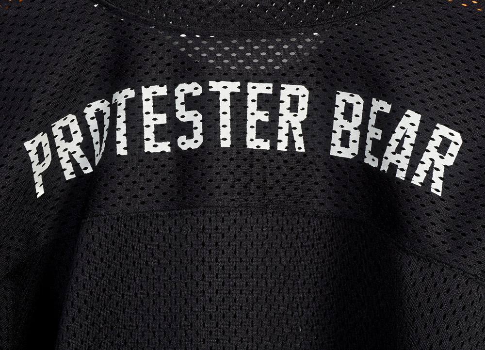 SLOGAN JERSEY | Long Sleeve Mesh Crew T | Black - Image 4