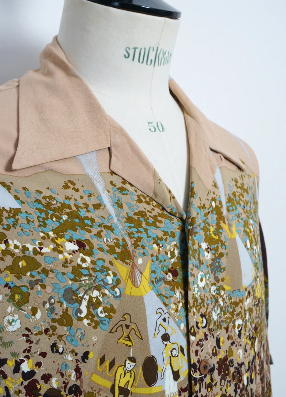 NABAJO LAND | Aloha Rayon Shirt | Light Pink - Image 7