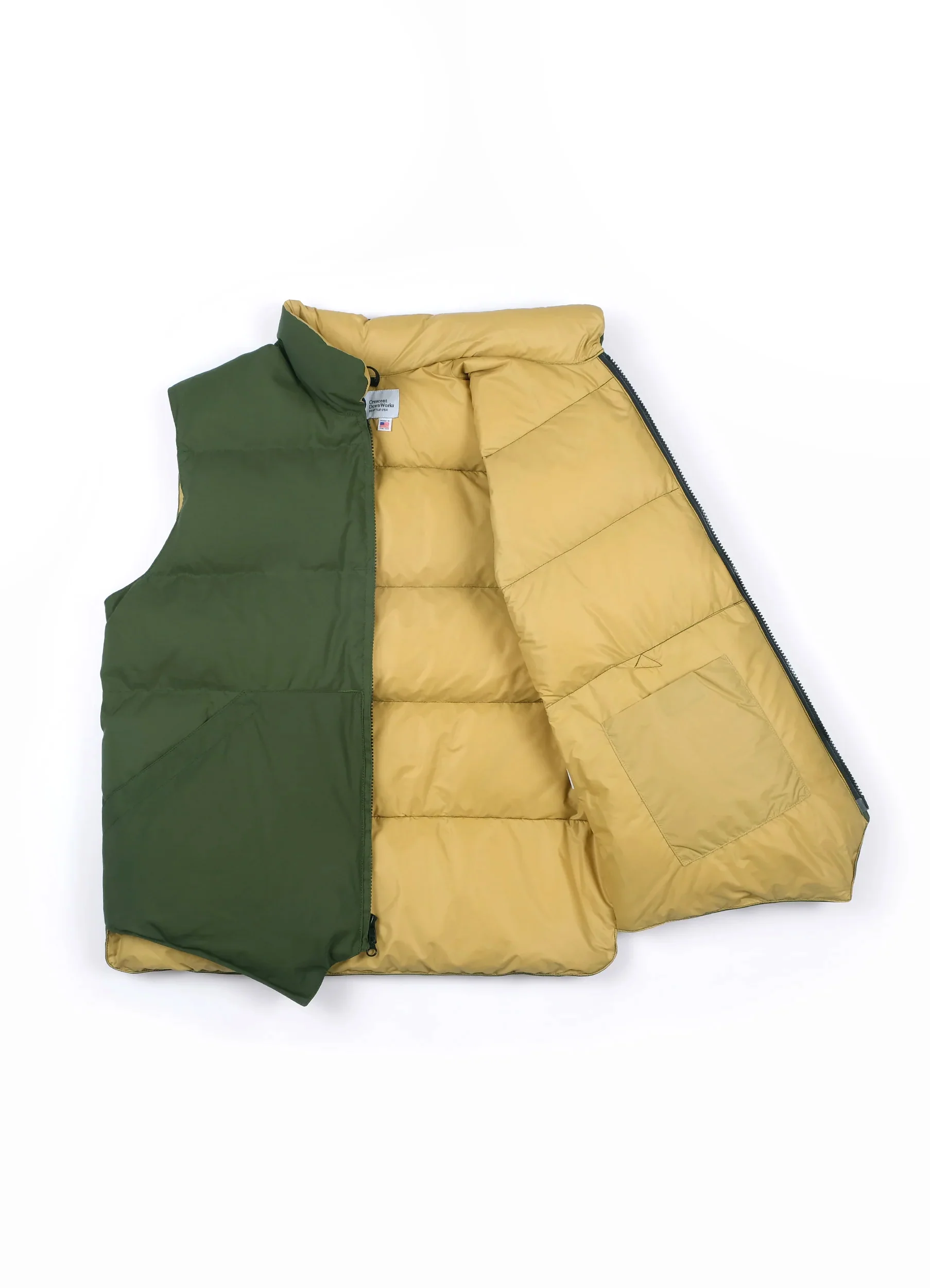 North By Northwest | 60/40 Cotton/Nylon Vest | Olive - Image 3