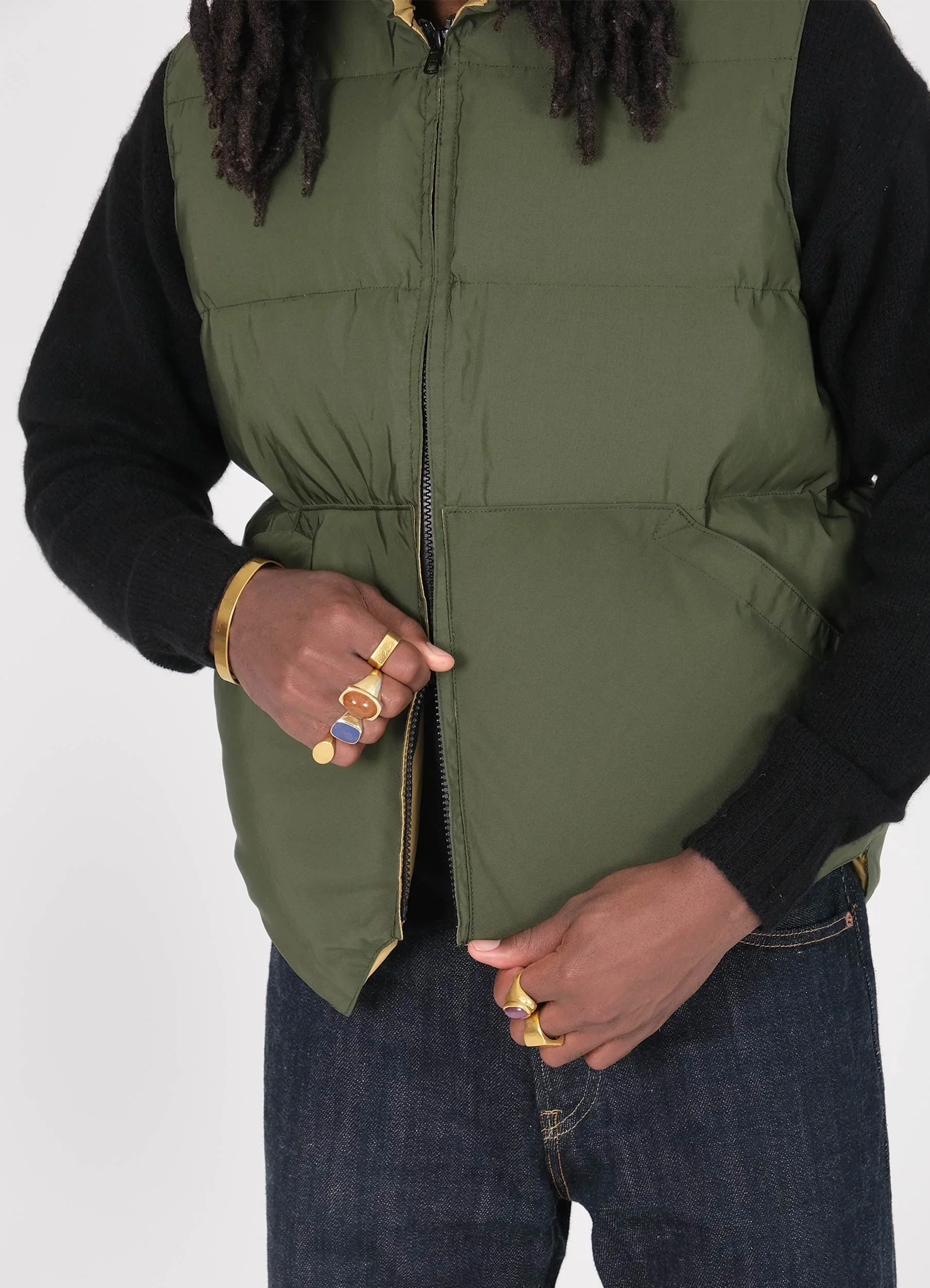North By Northwest | 60/40 Cotton/Nylon Vest | Olive - Image 6